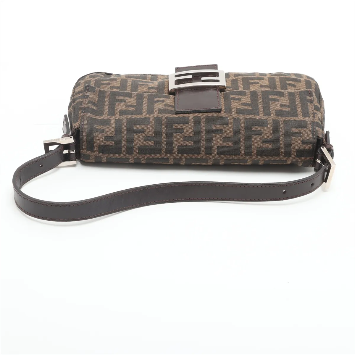 Zucca Mamma Bucket Canvas x Leather Shoulder Bag Brown — view 5