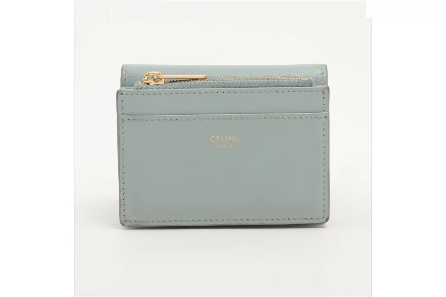 Triomphe Small Flap Wallet Leather Tri-fold Wallet — view 2