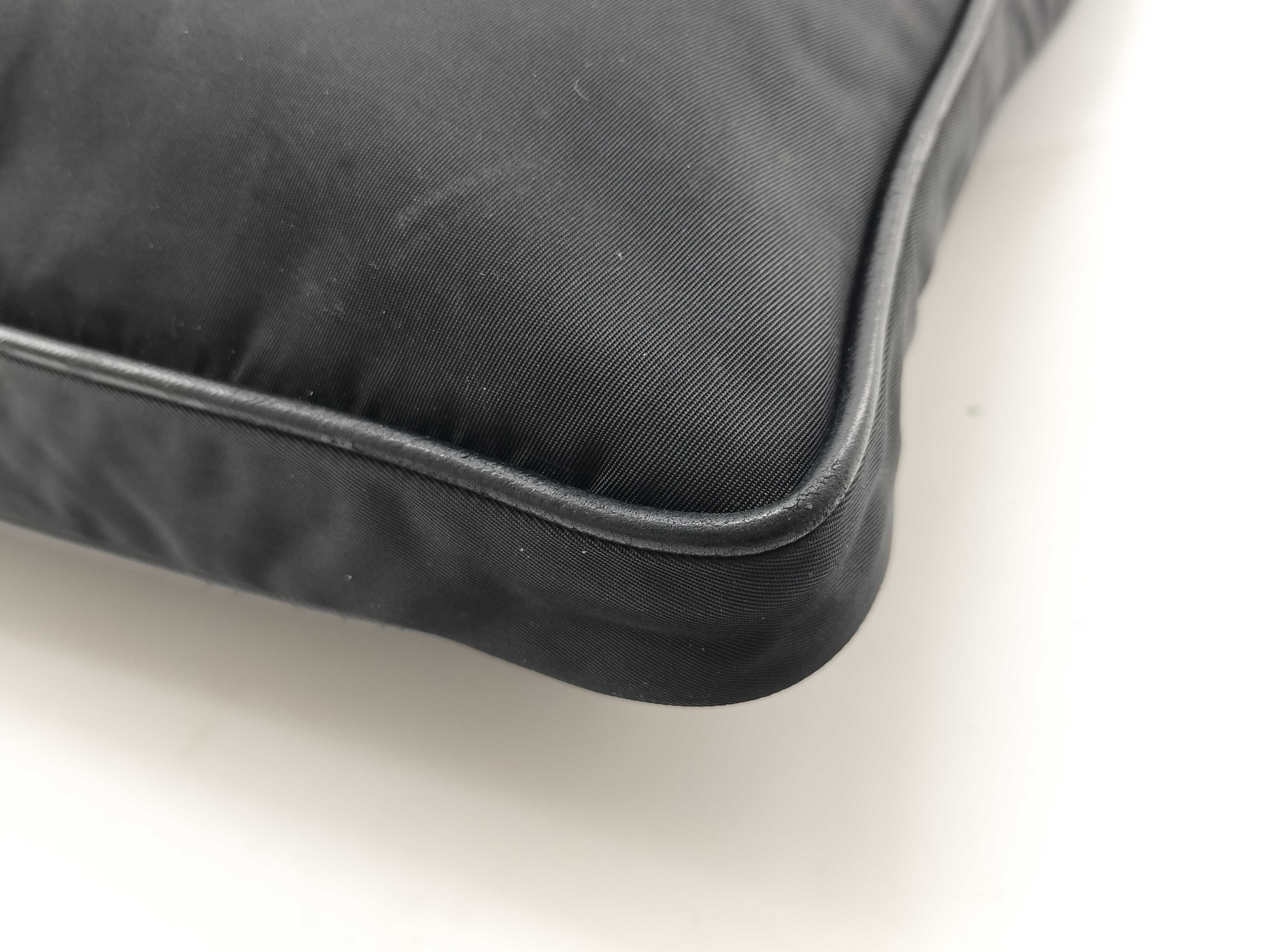 Nylon Shoulder Bag with Triangular Metal Fittings — view 4