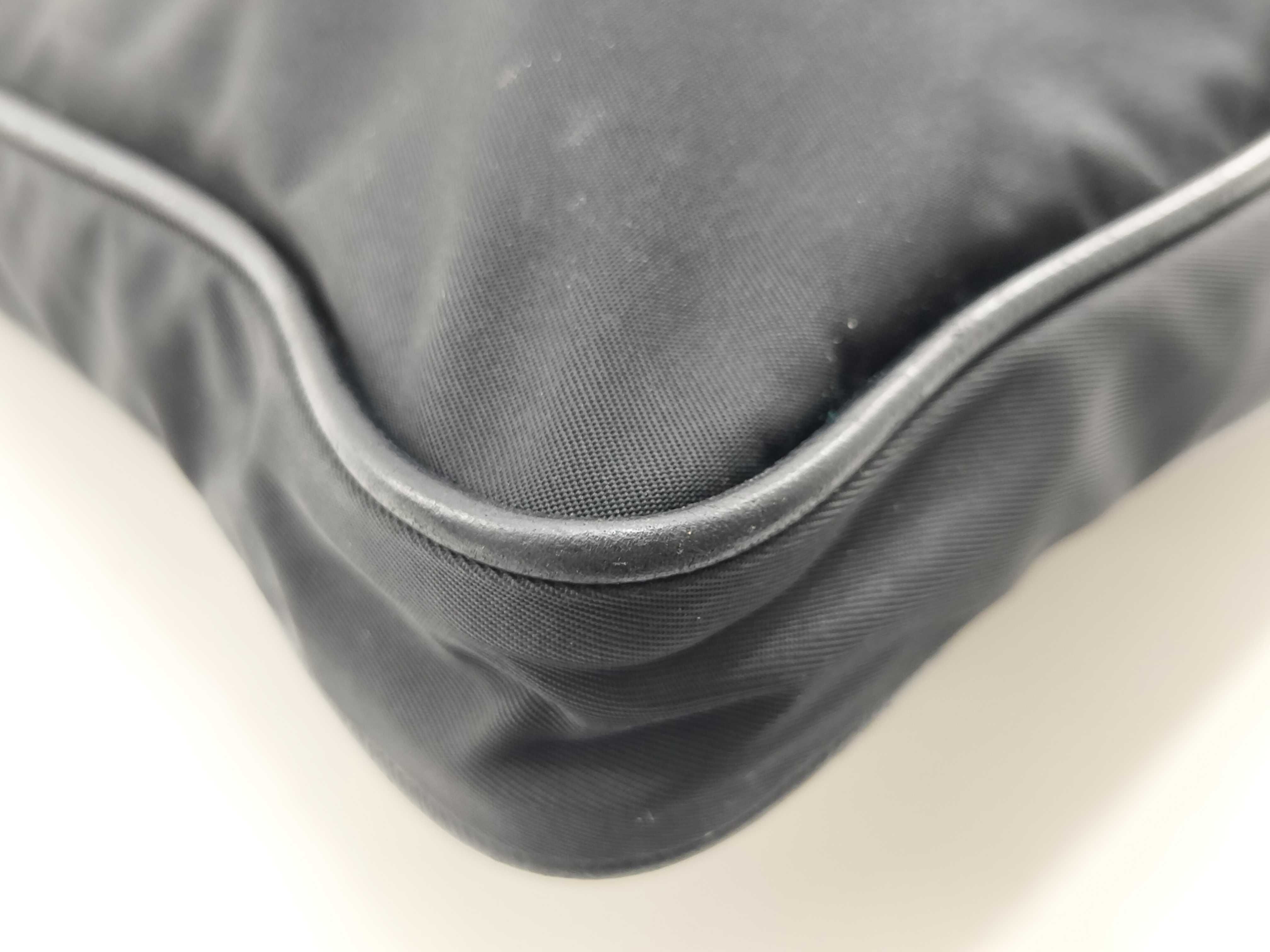 Nylon Shoulder Bag with Triangular Metal Fittings — view 5