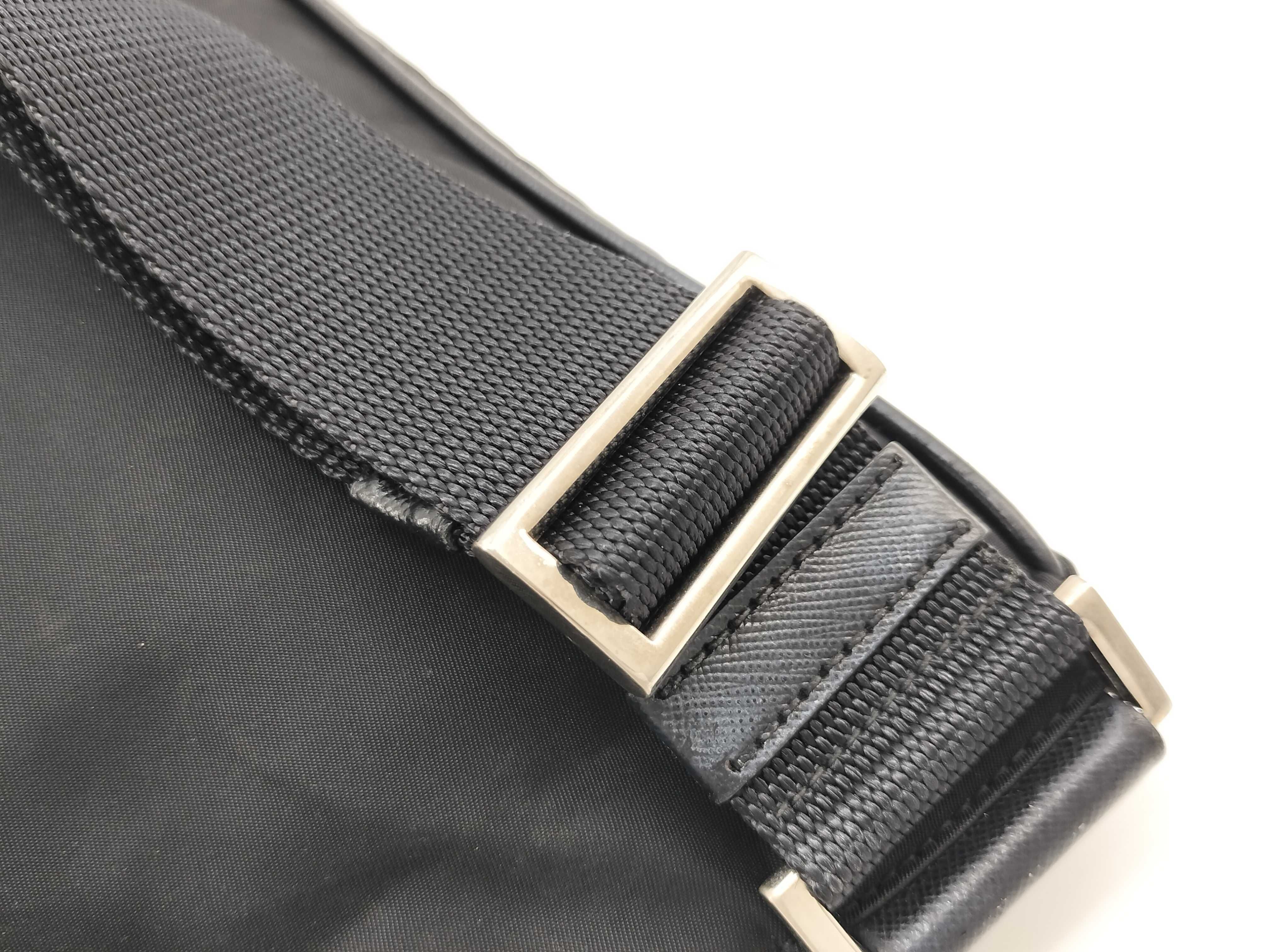 Nylon Shoulder Bag with Triangular Metal Fittings — view 8