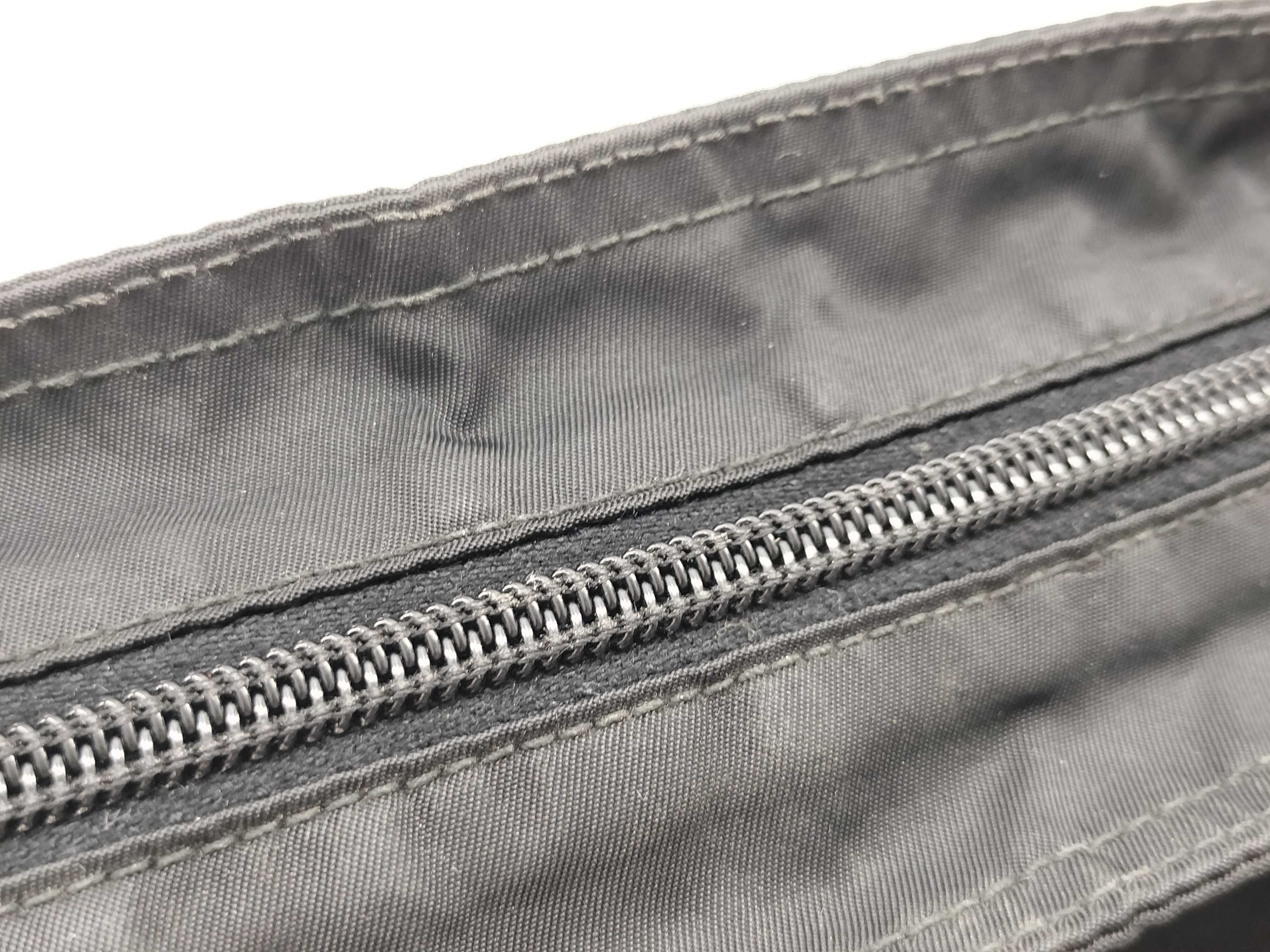 Nylon Shoulder Bag with Triangular Metal Fittings — view 9