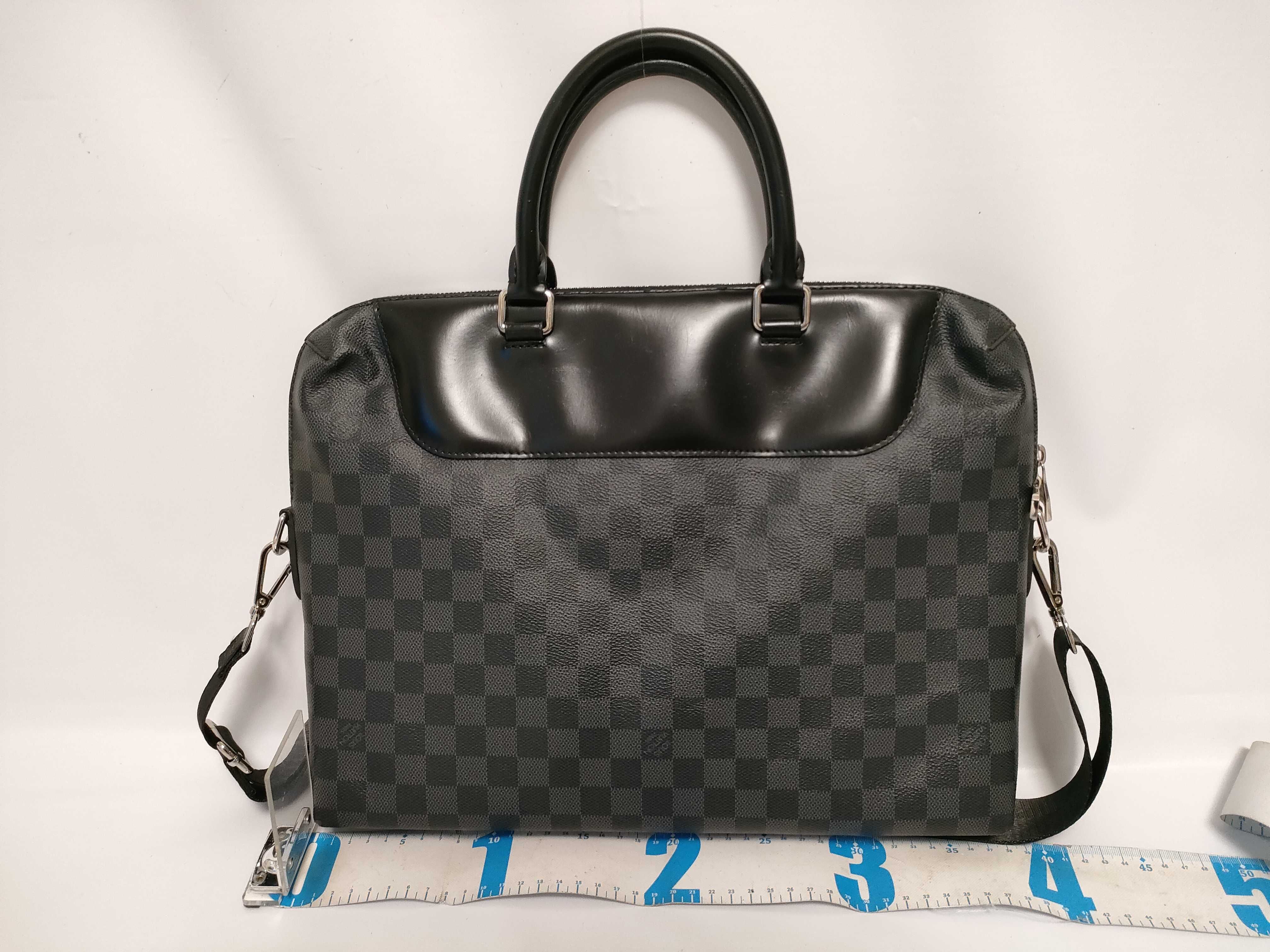 Damier Graphite Louis Vuitton Damier Graphite Jour Business Bag Shoulder Bag Serial Business Bag — view 2