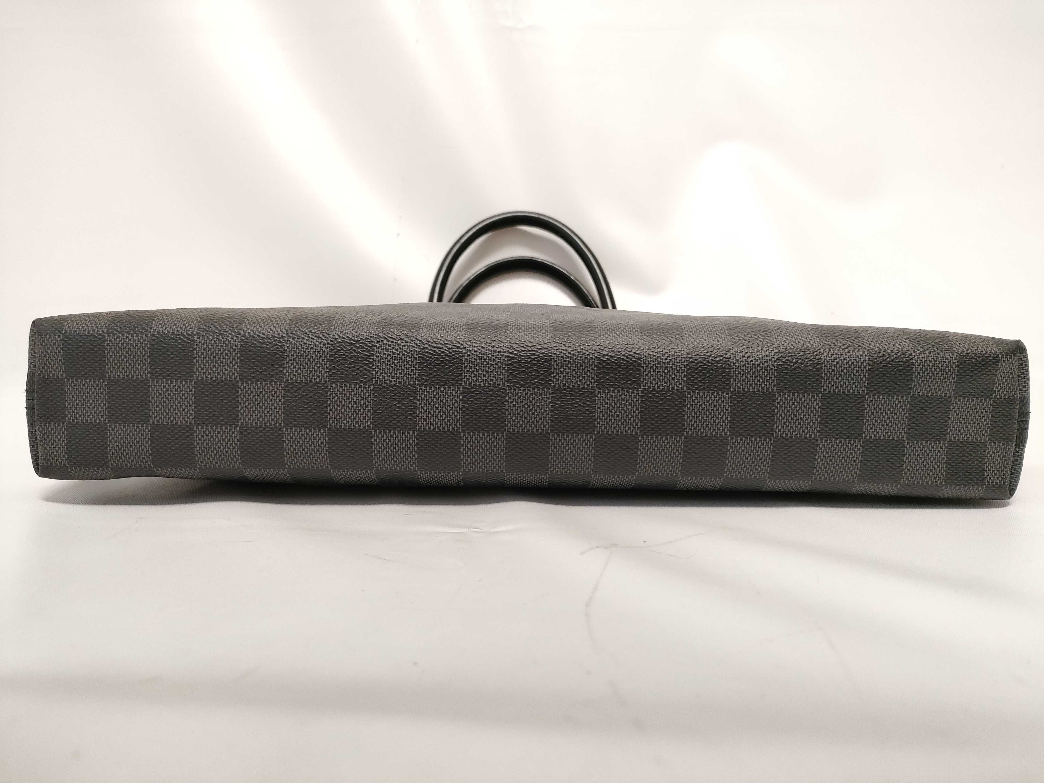 Damier Graphite Louis Vuitton Damier Graphite Jour Business Bag Shoulder Bag Serial Business Bag — view 3