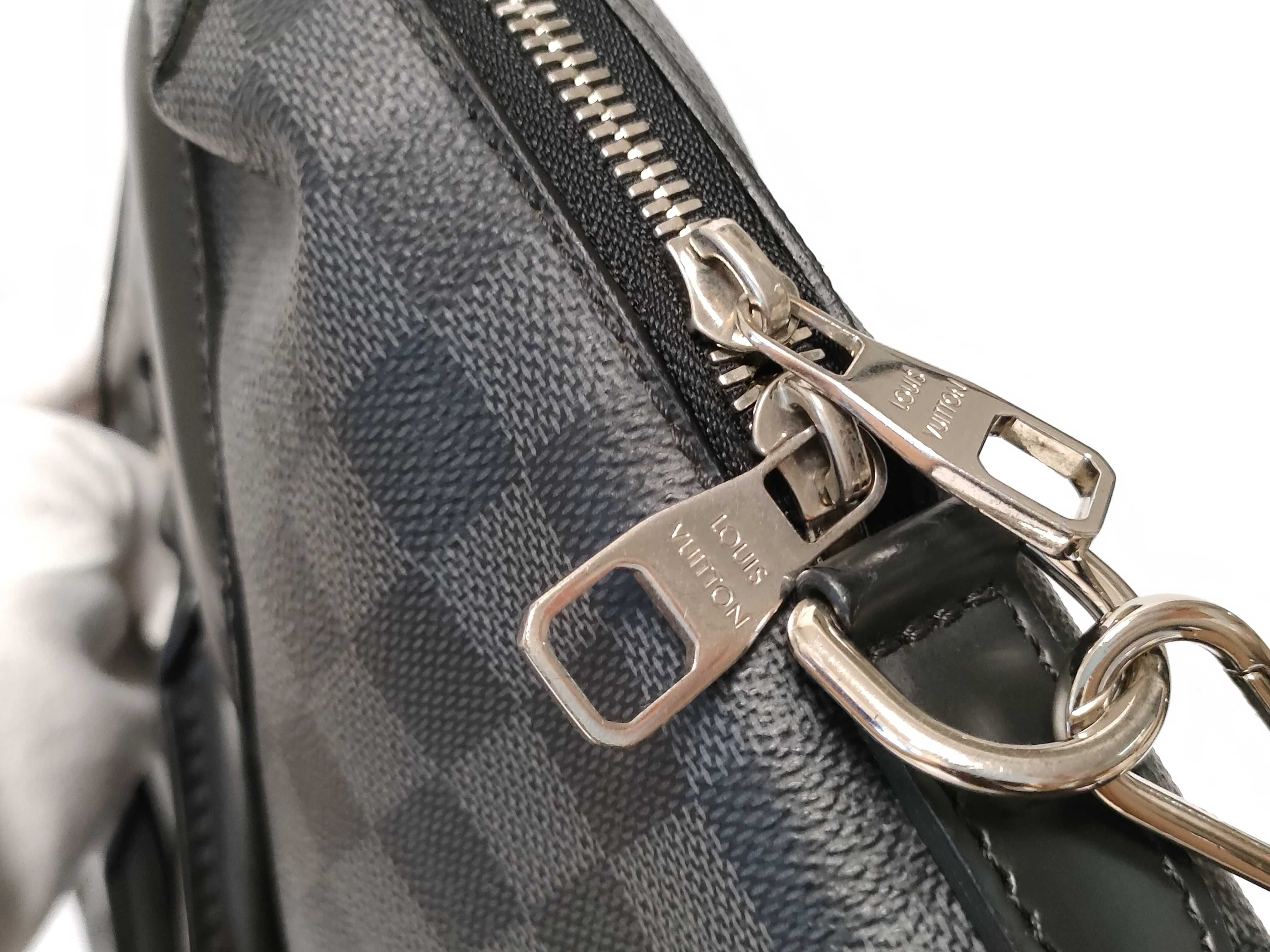 Damier Graphite Louis Vuitton Damier Graphite Jour Business Bag Shoulder Bag Serial Business Bag — view 8