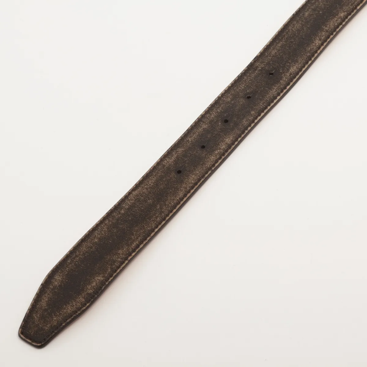 570370 Belt, size 95, Leather, Black. Shows signs of wear: — view 3