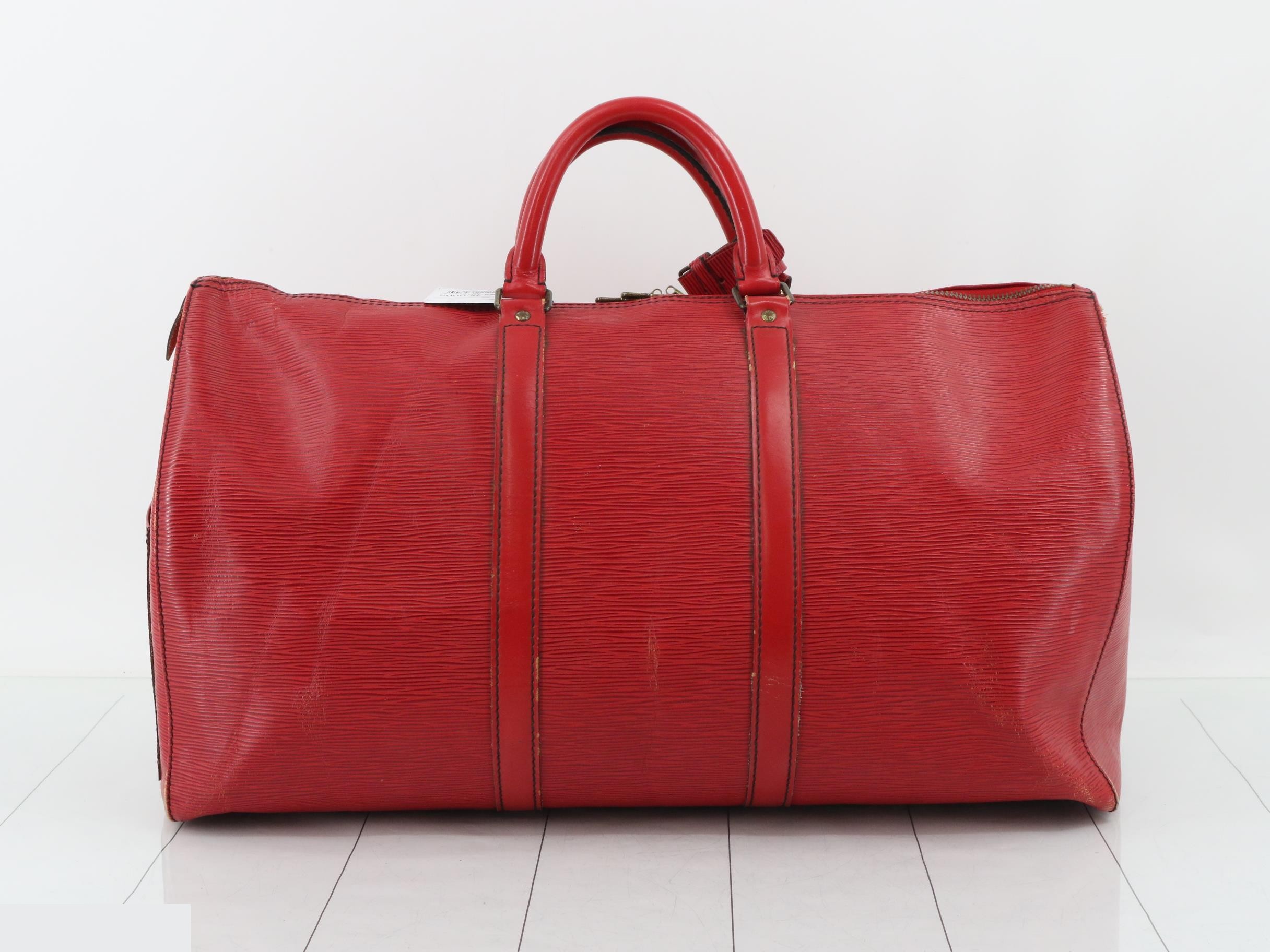 Epi Keepall 50 Boston Bag, Castilian Red — view 2