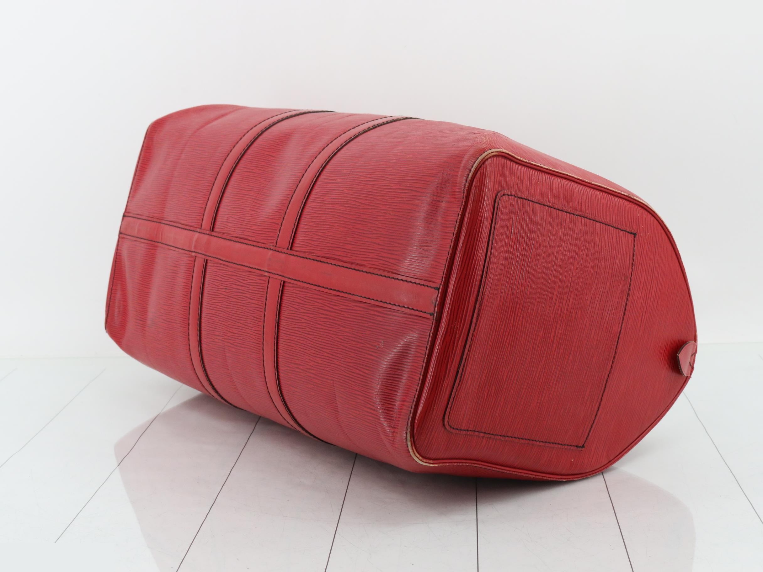 Epi Keepall 50 Boston Bag, Castilian Red — view 6