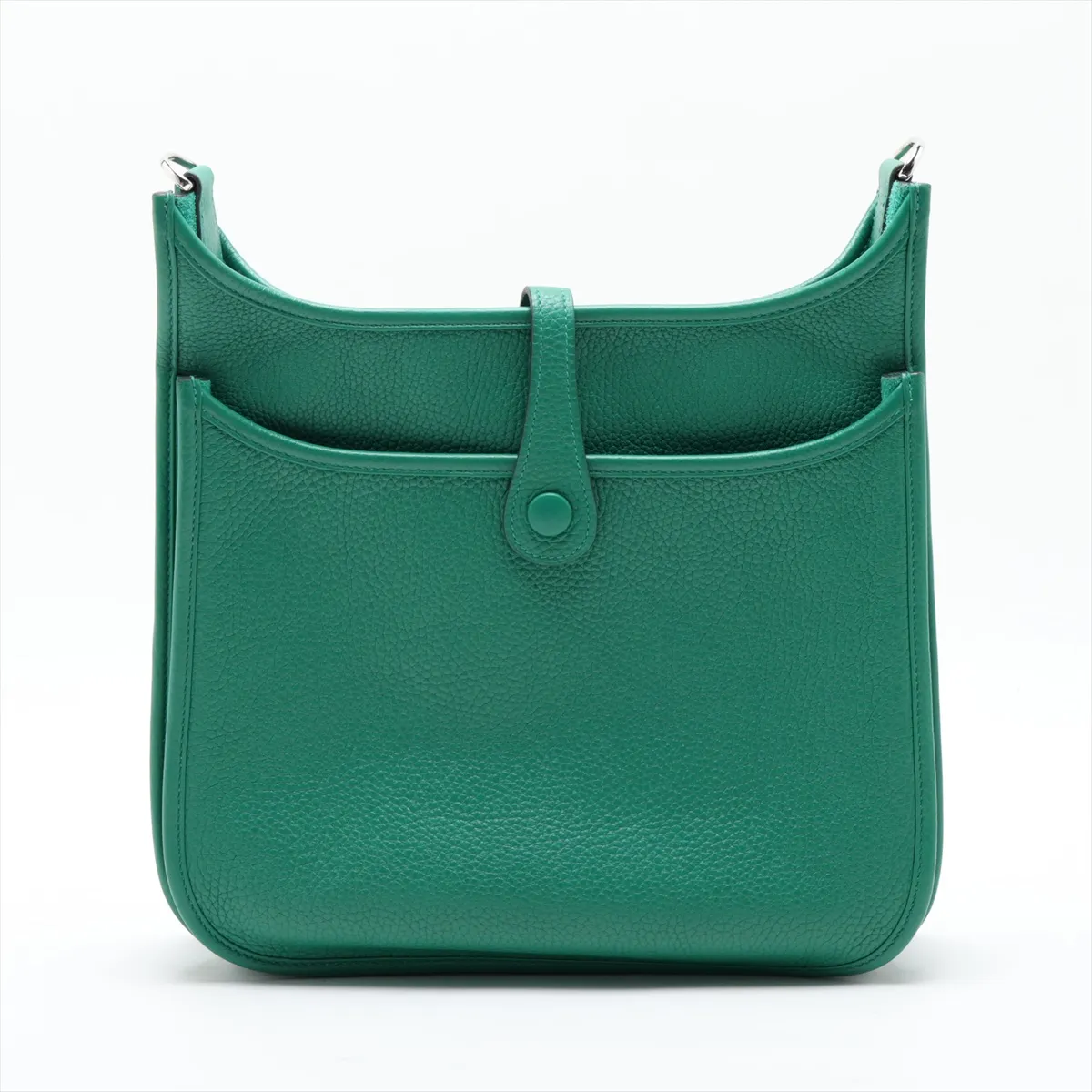 Evelyne 3 29 PM Taurillon Clemence Vert Vertigo Silver Hardware A: 2017 — view 2