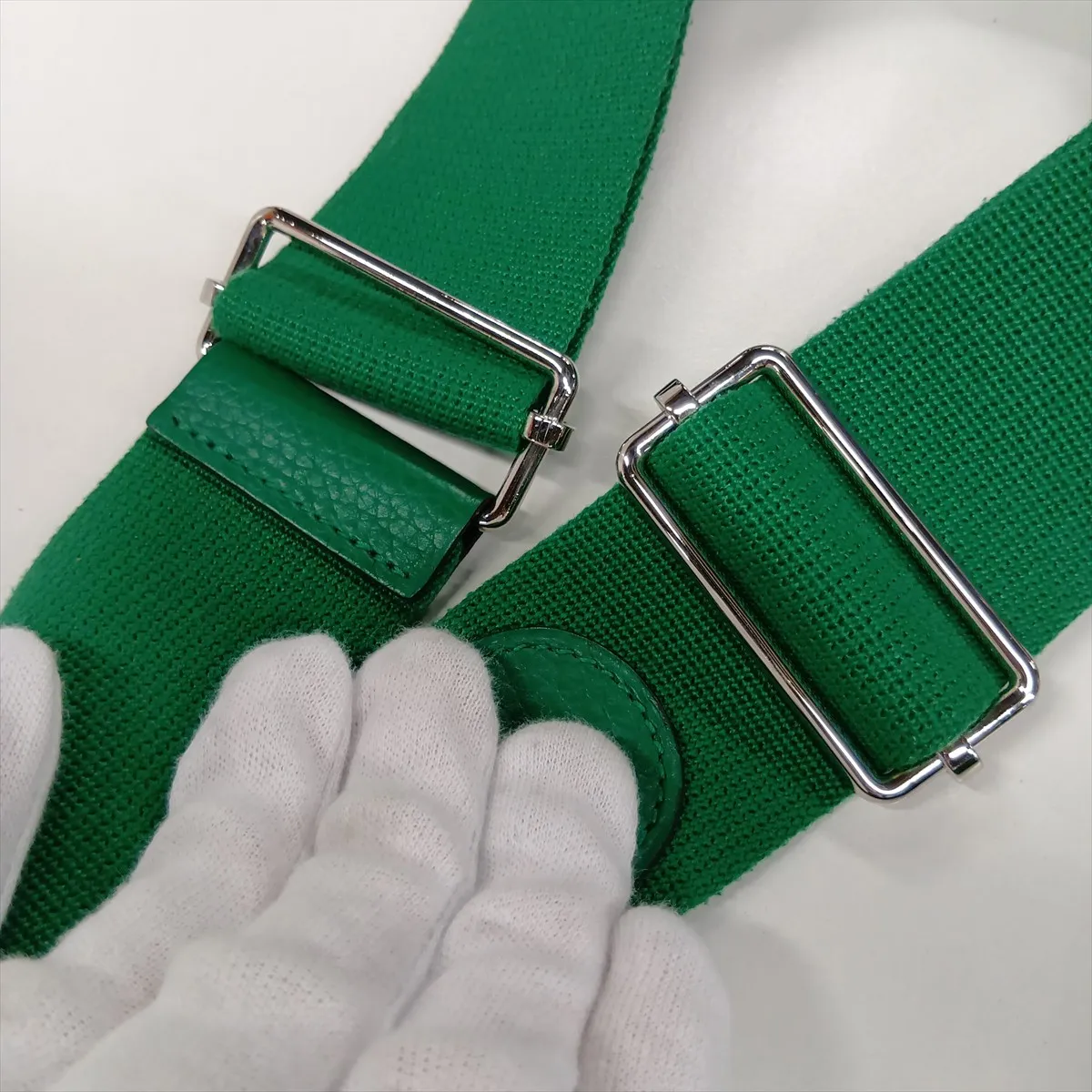 Evelyne 3 29 PM Taurillon Clemence Vert Vertigo Silver Hardware A: 2017 — view 13