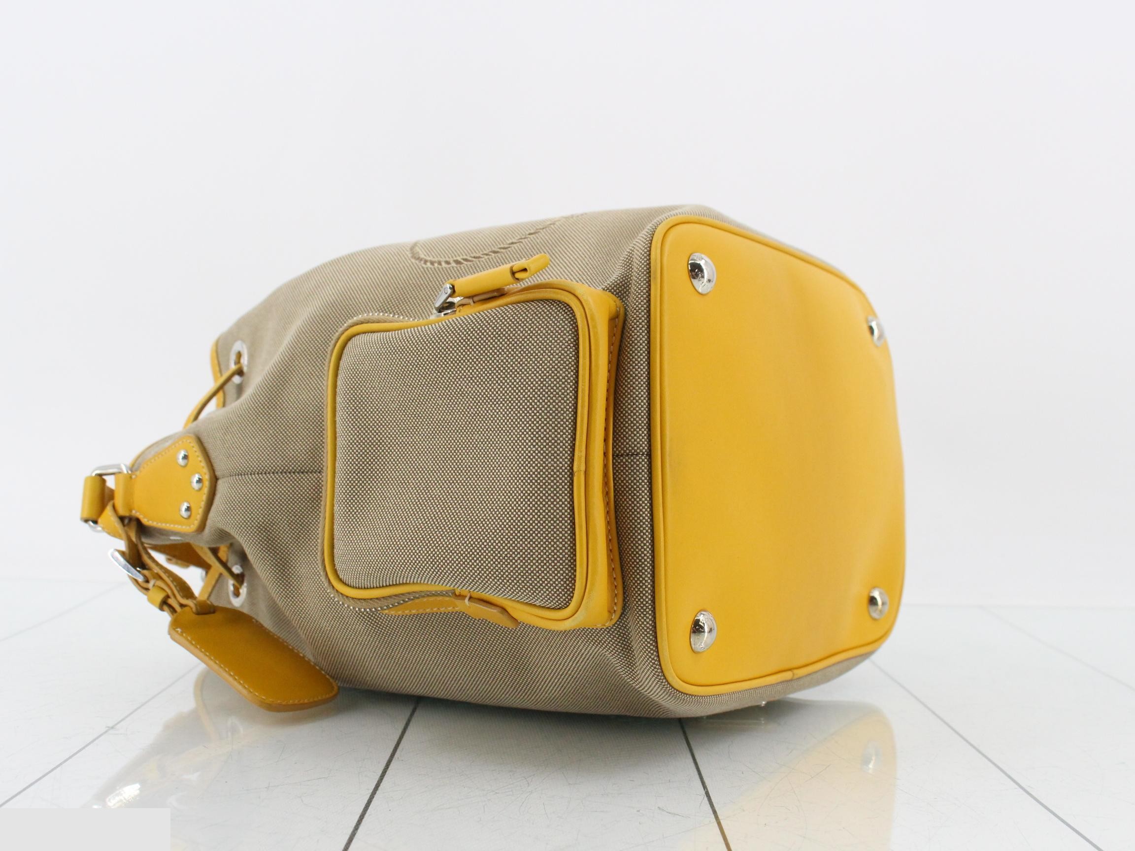 Canvas drawstring shoulder bag — view 5