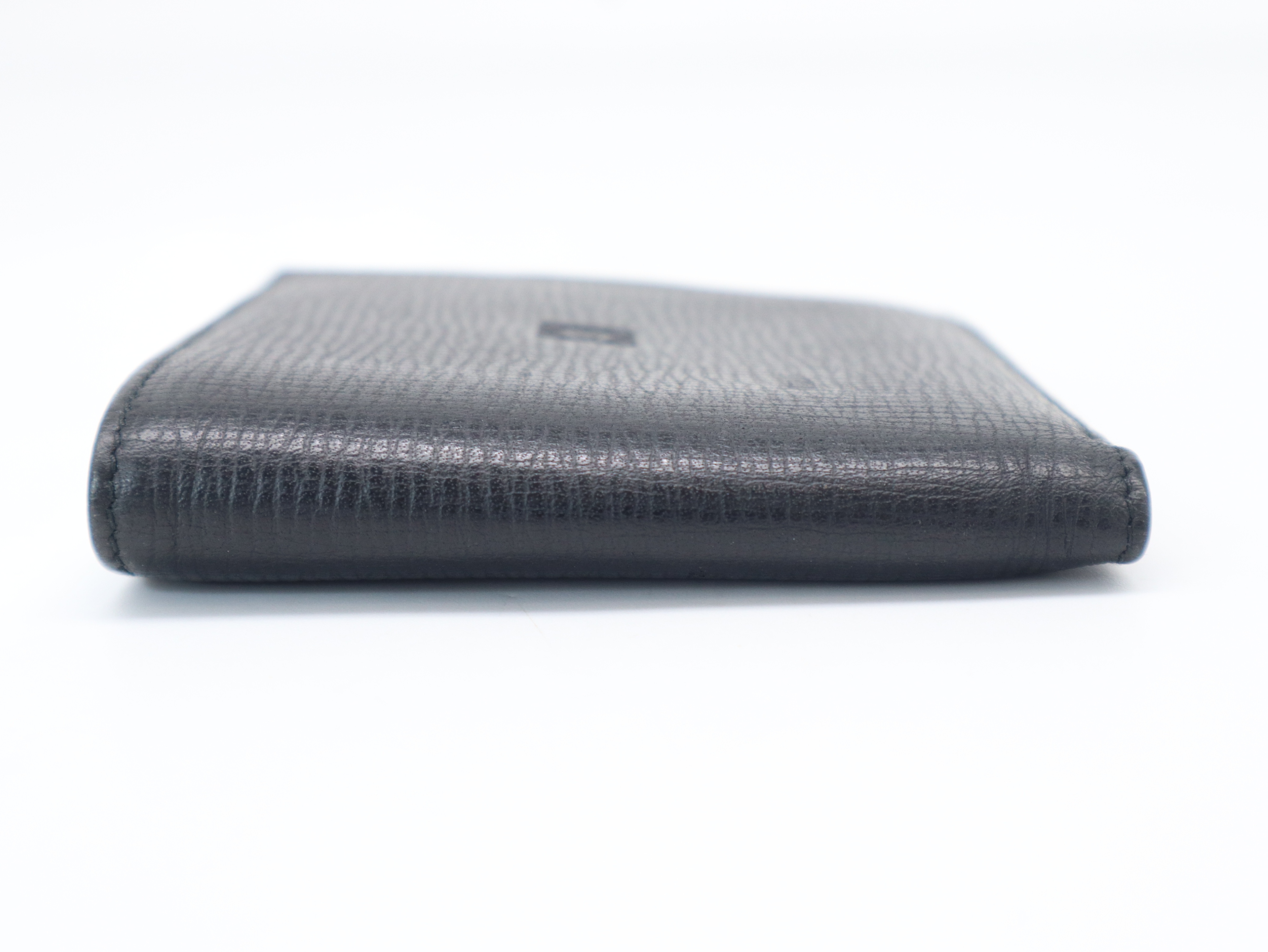 Anagram Bi-fold Wallet, Leather, Black — view 5