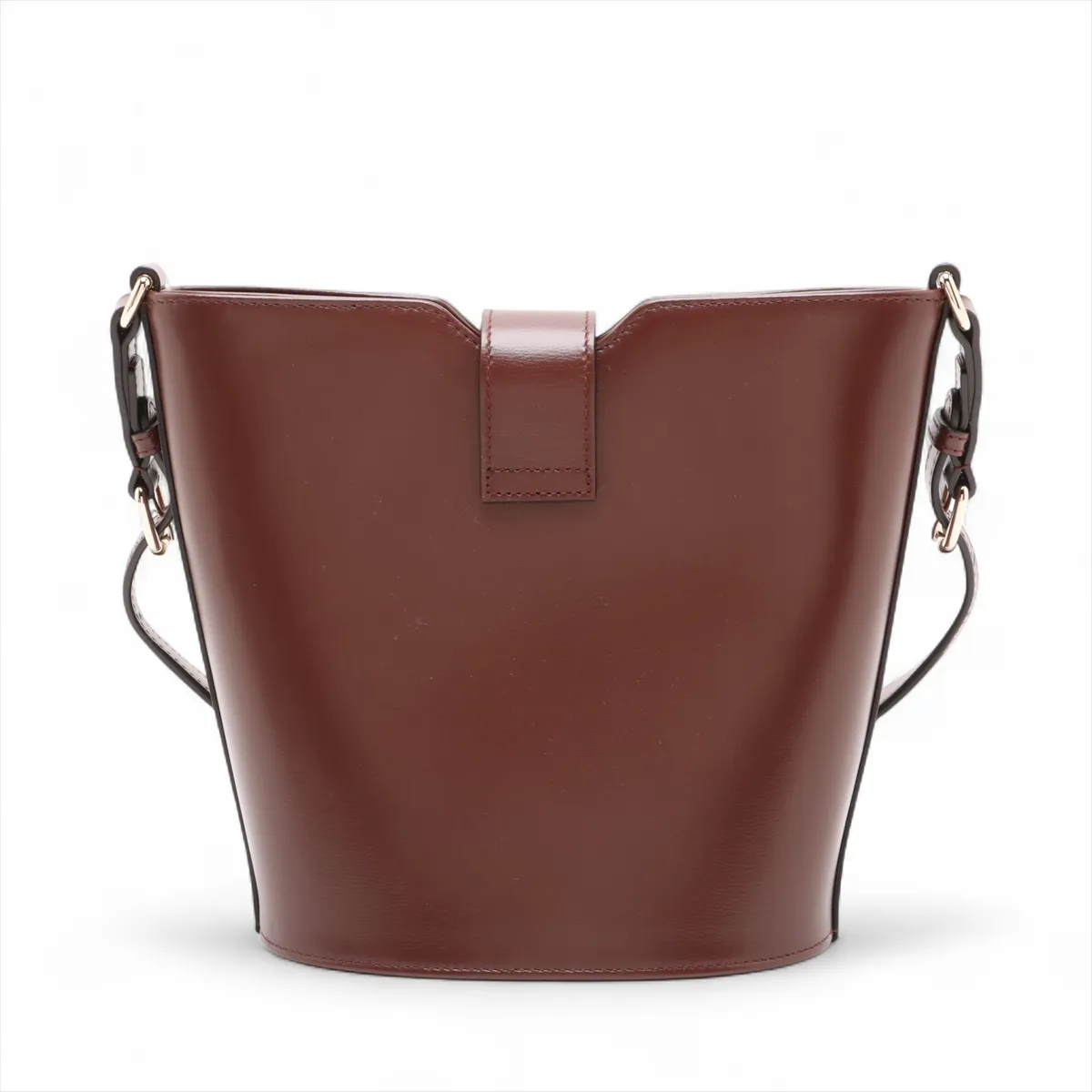 Mini Bucket Leather Shoulder Bag, Brown, 782908 — view 2