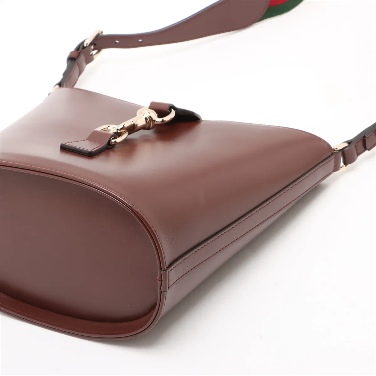 Mini Bucket Leather Shoulder Bag, Brown, 782908 — view 3