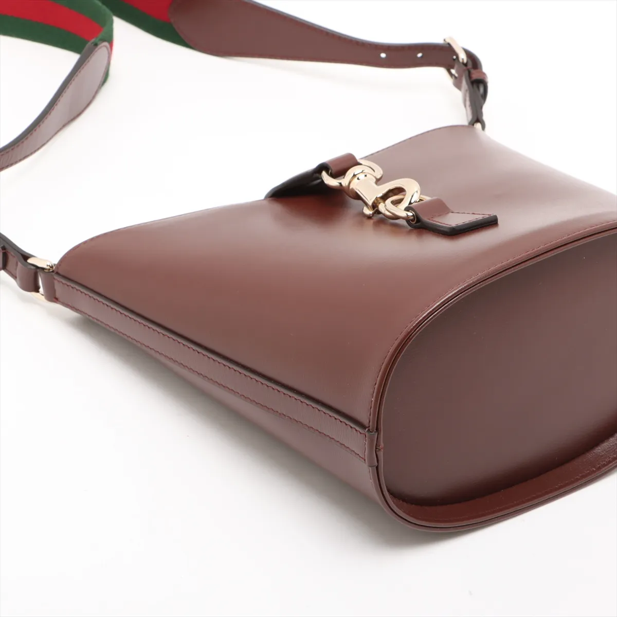 Mini Bucket Leather Shoulder Bag, Brown, 782908 — view 4