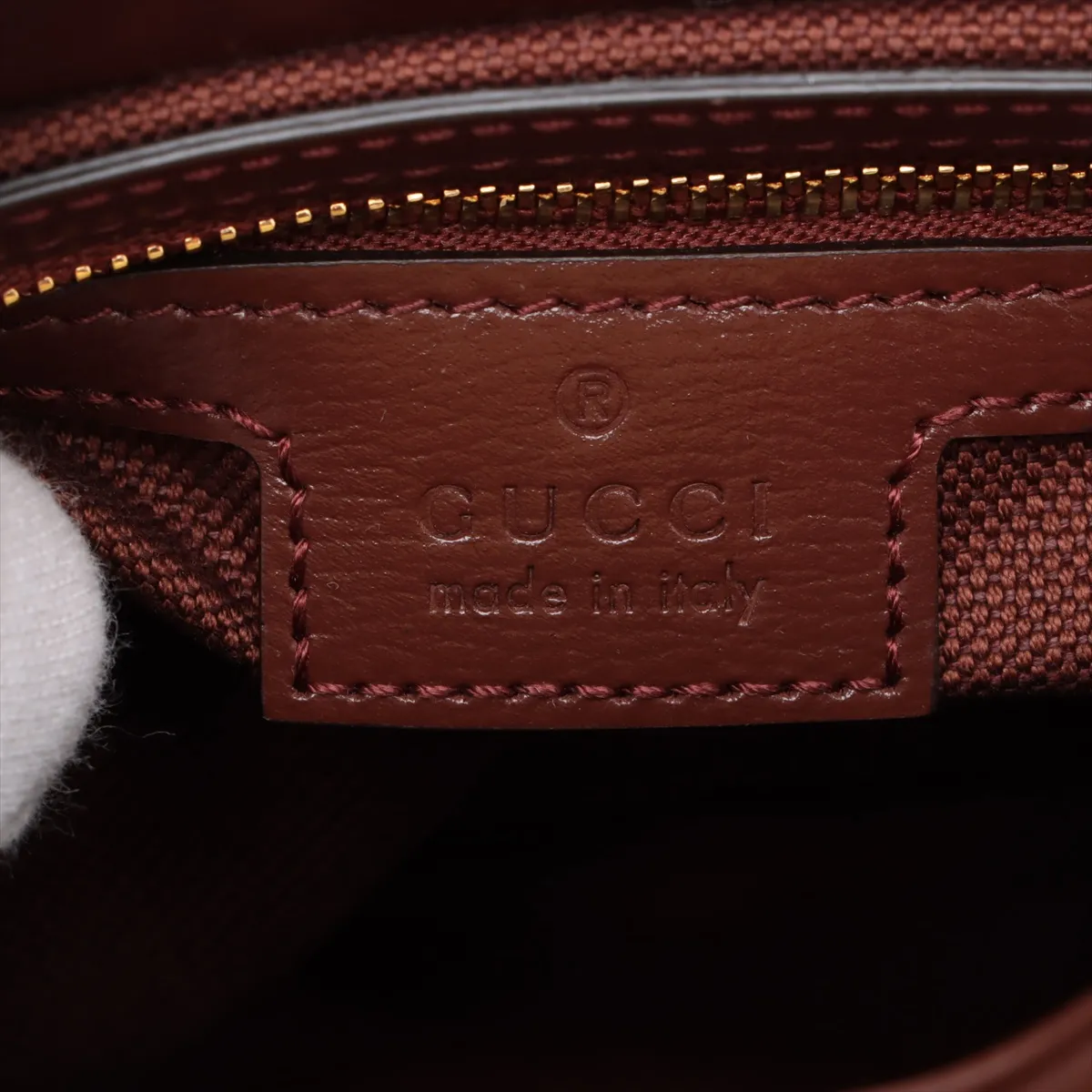 Mini Bucket Leather Shoulder Bag, Brown, 782908 — view 8