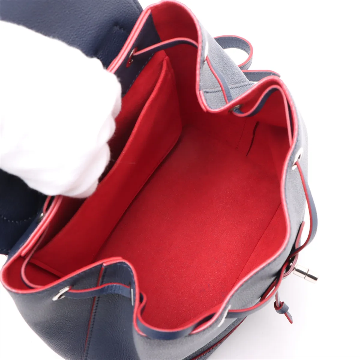 Taurillon Lockme Backpack M43879 DU4118 Navy (RFID detected) — view 7