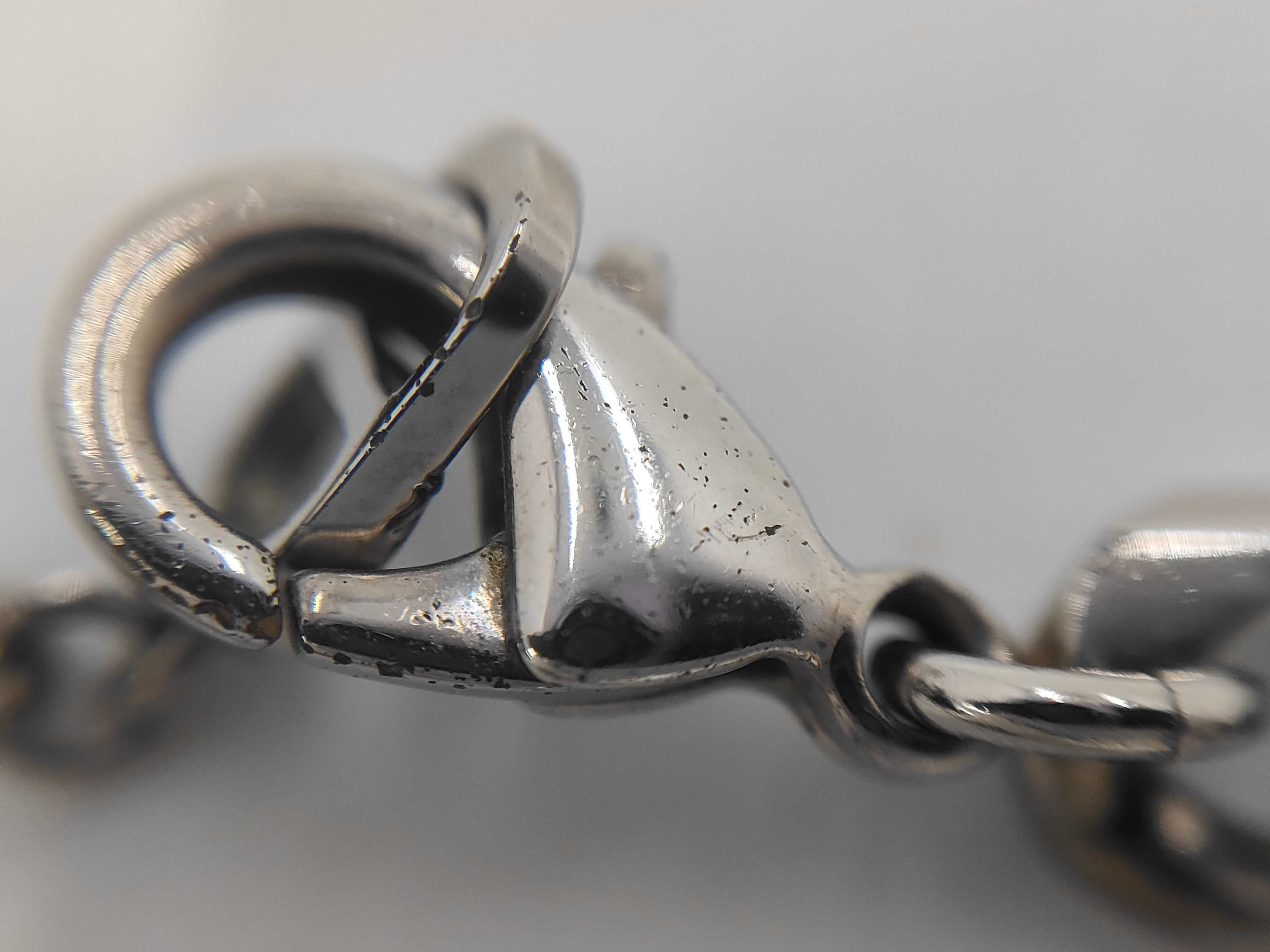 CD Logo Chain Necklace, Silver Necklace — view 4