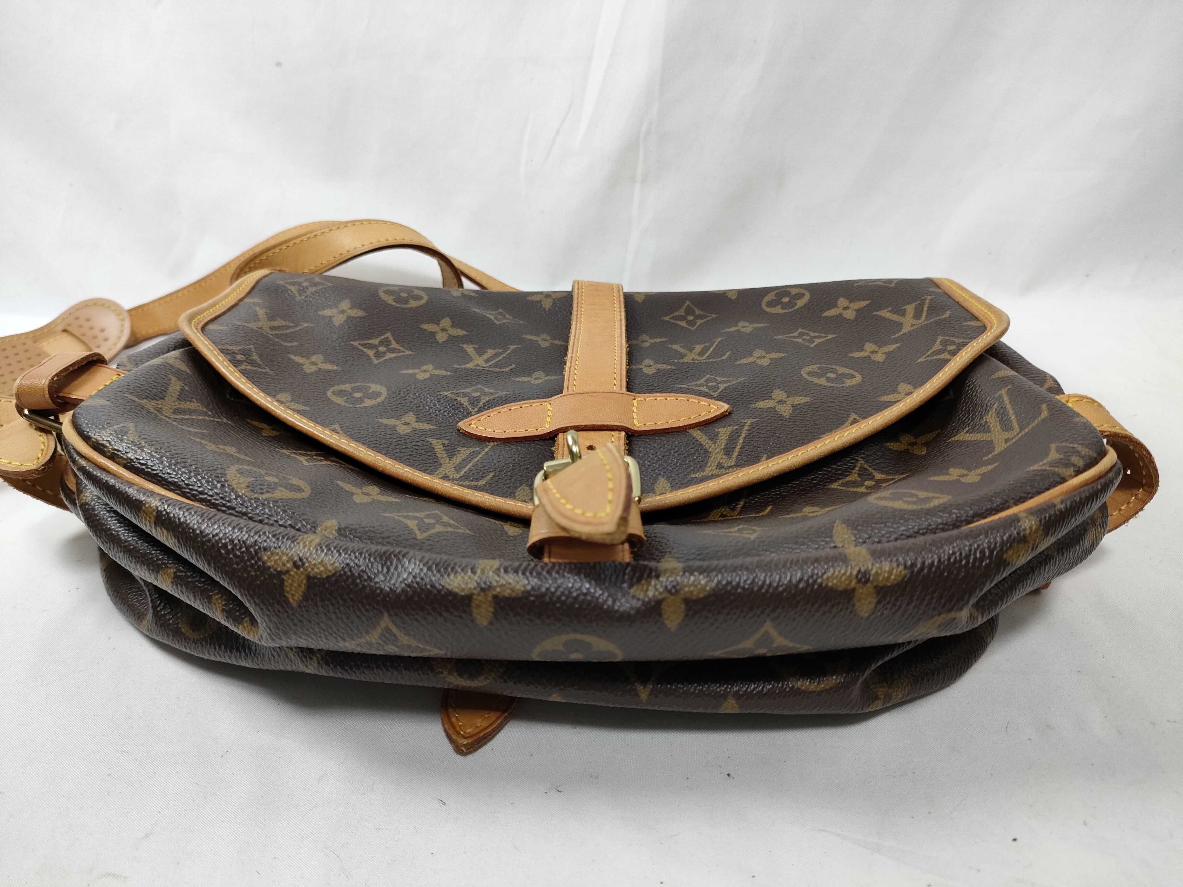 Monogram Louis Vuitton Saumur Monogram Shoulder Bag — view 6