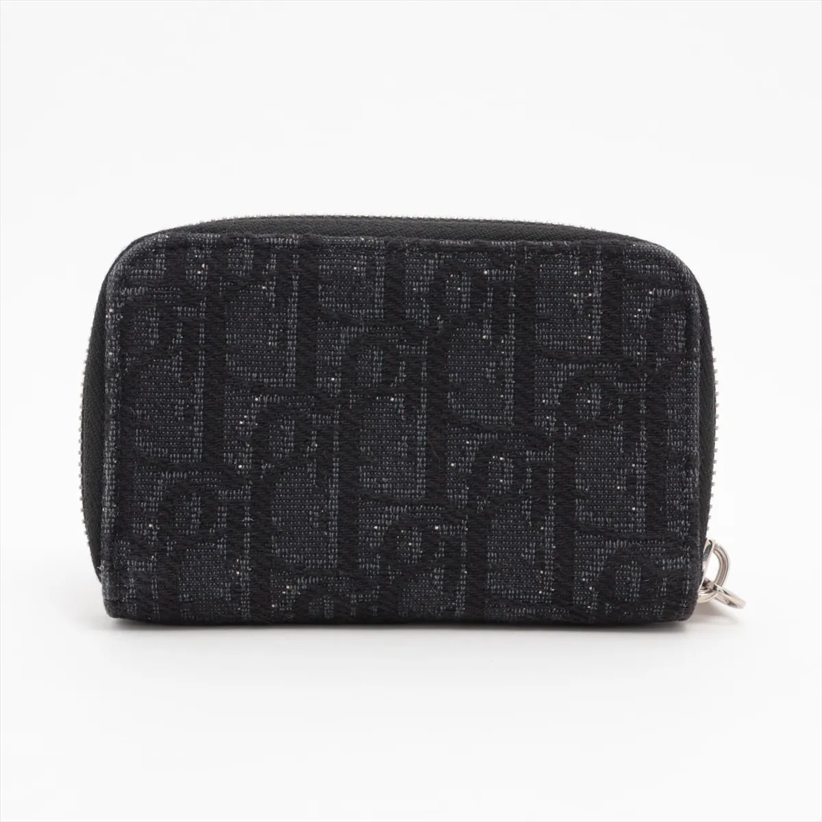 Oblique Canvas x Leather Coin Case Black — view 2