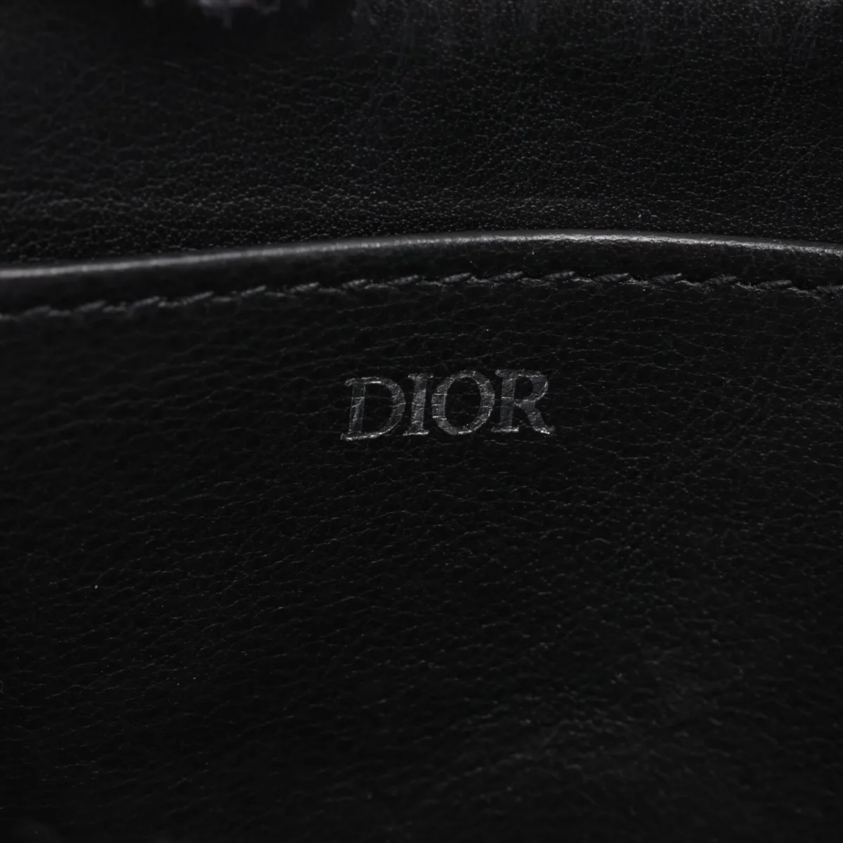 Oblique Canvas x Leather Coin Case Black — view 9
