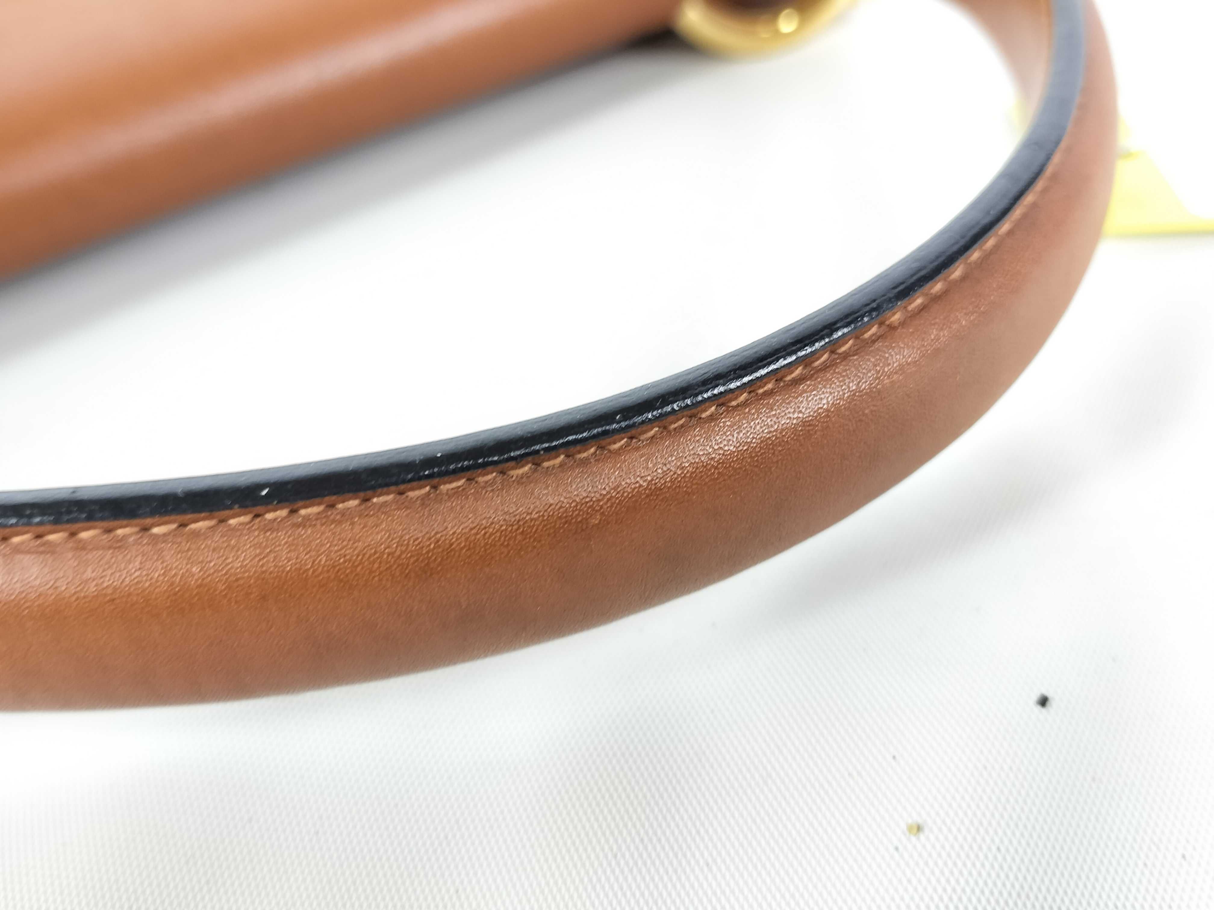 Double Flap Gancini Hardware Vintage Leather Handbag — view 3