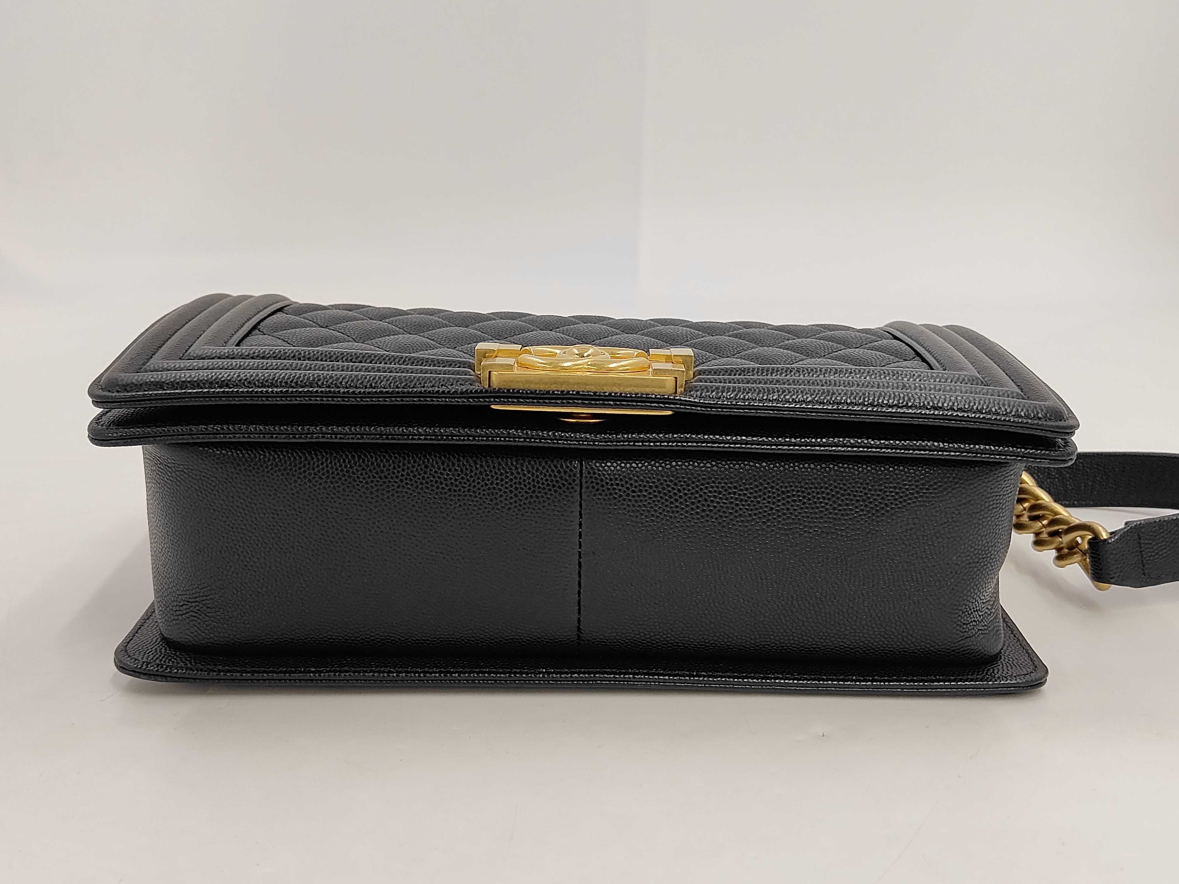 Boy Chanel Caviar Matelassé Shoulder Bag — view 4