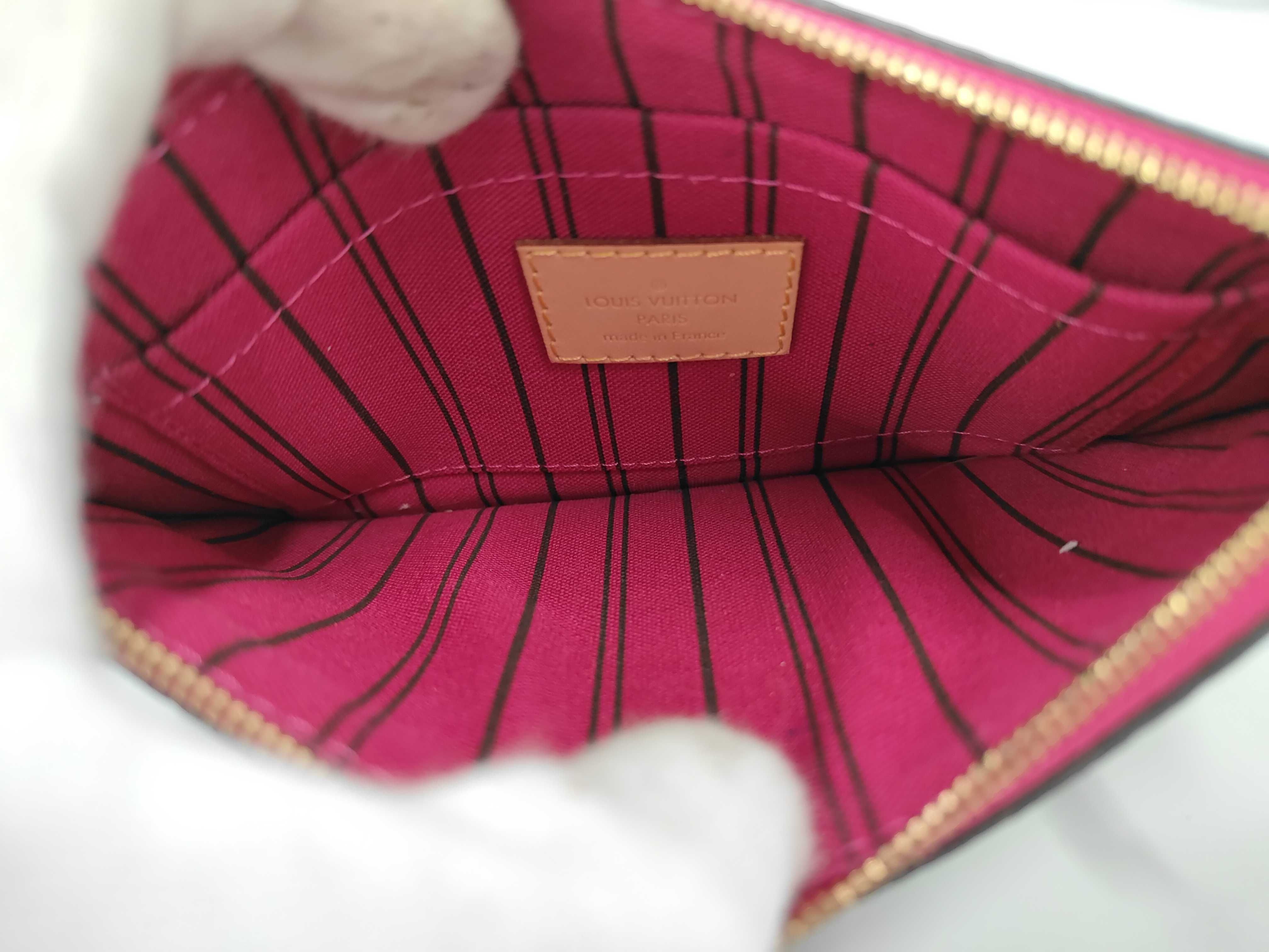 Monogram Louis Vuitton Monogram Pouch Neverfull Attached Pouch Pink Pouch — view 8