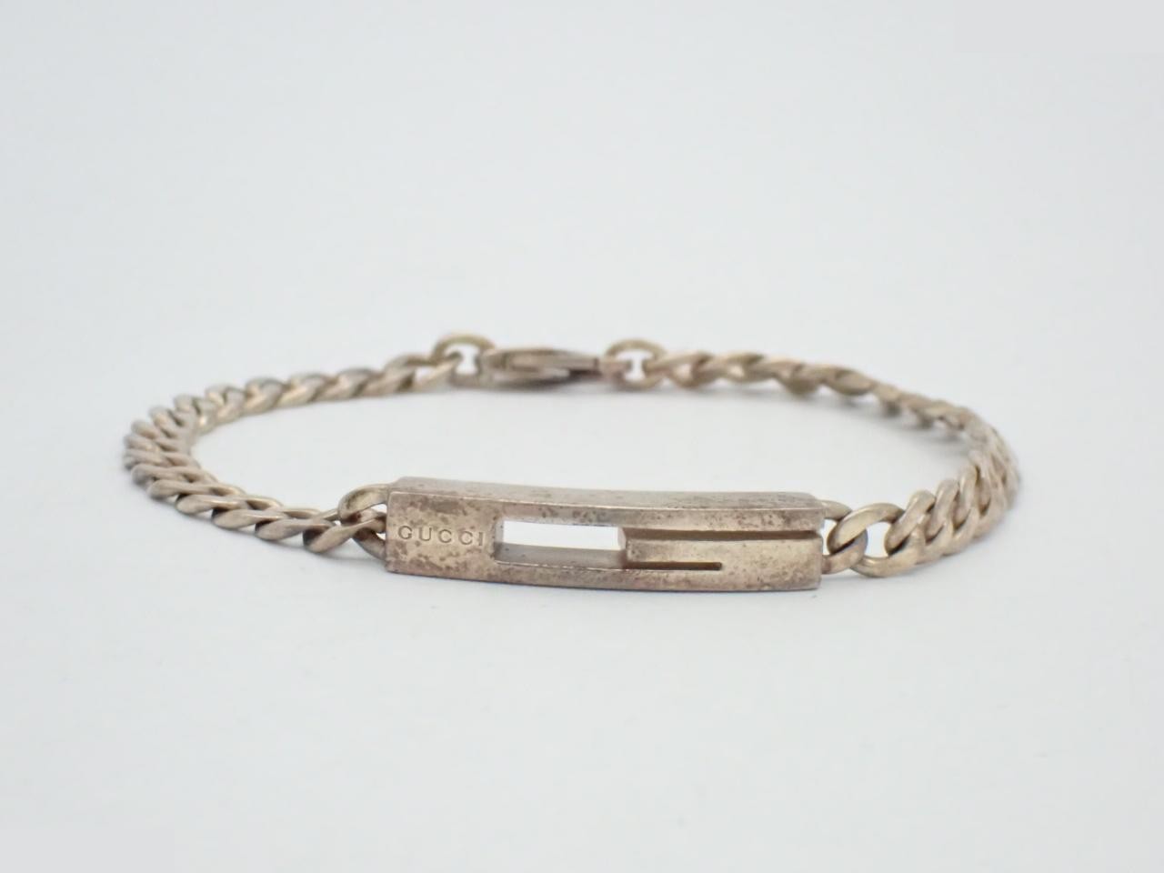 Cutout G Bracelet, SV925, 9.2g, Wrist size approx. 16.5cm