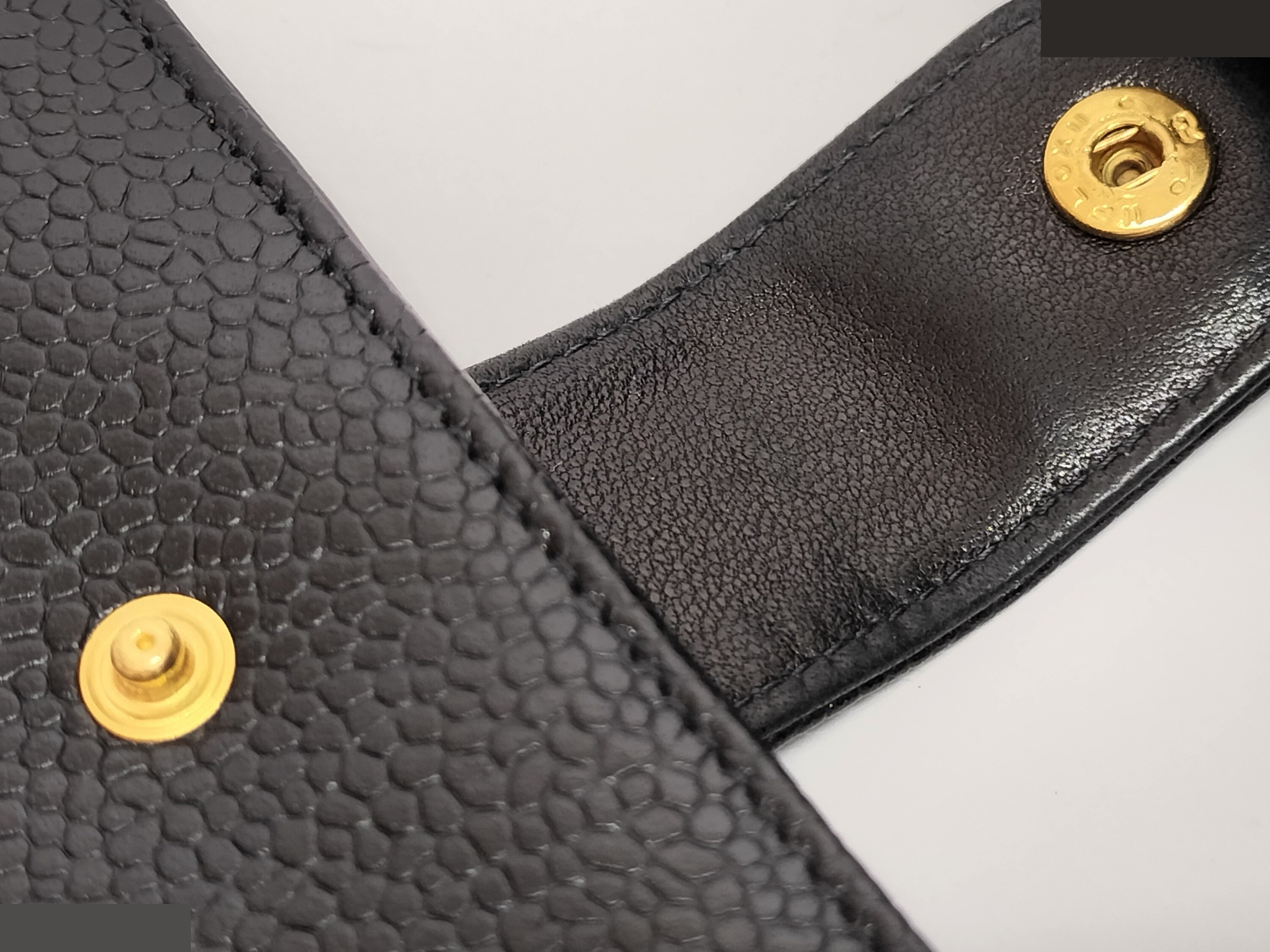 Coco Caviar Skin Long Wallet — view 9