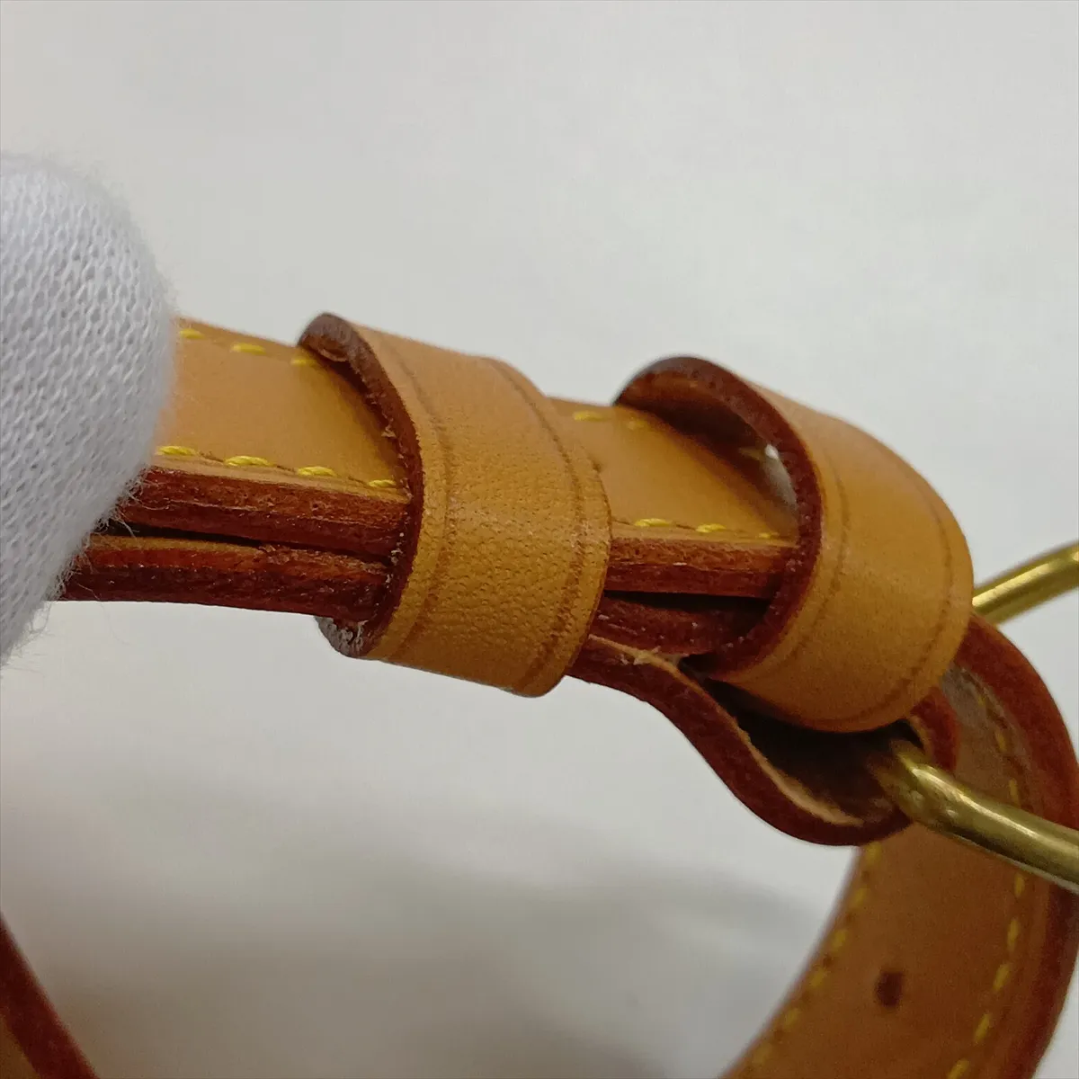 Monogram Saumur 35 M42254 AR0963 Brown, natural leather, various parts repaired by aftermarket parts. — view 12