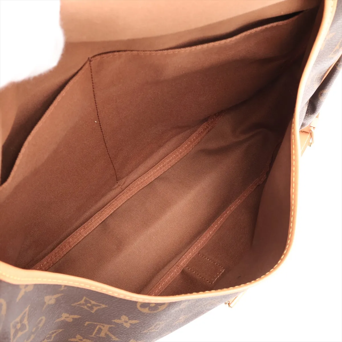 Monogram Saumur 35 M42254 AR0963 Brown, natural leather, various parts repaired by aftermarket parts. — view 8