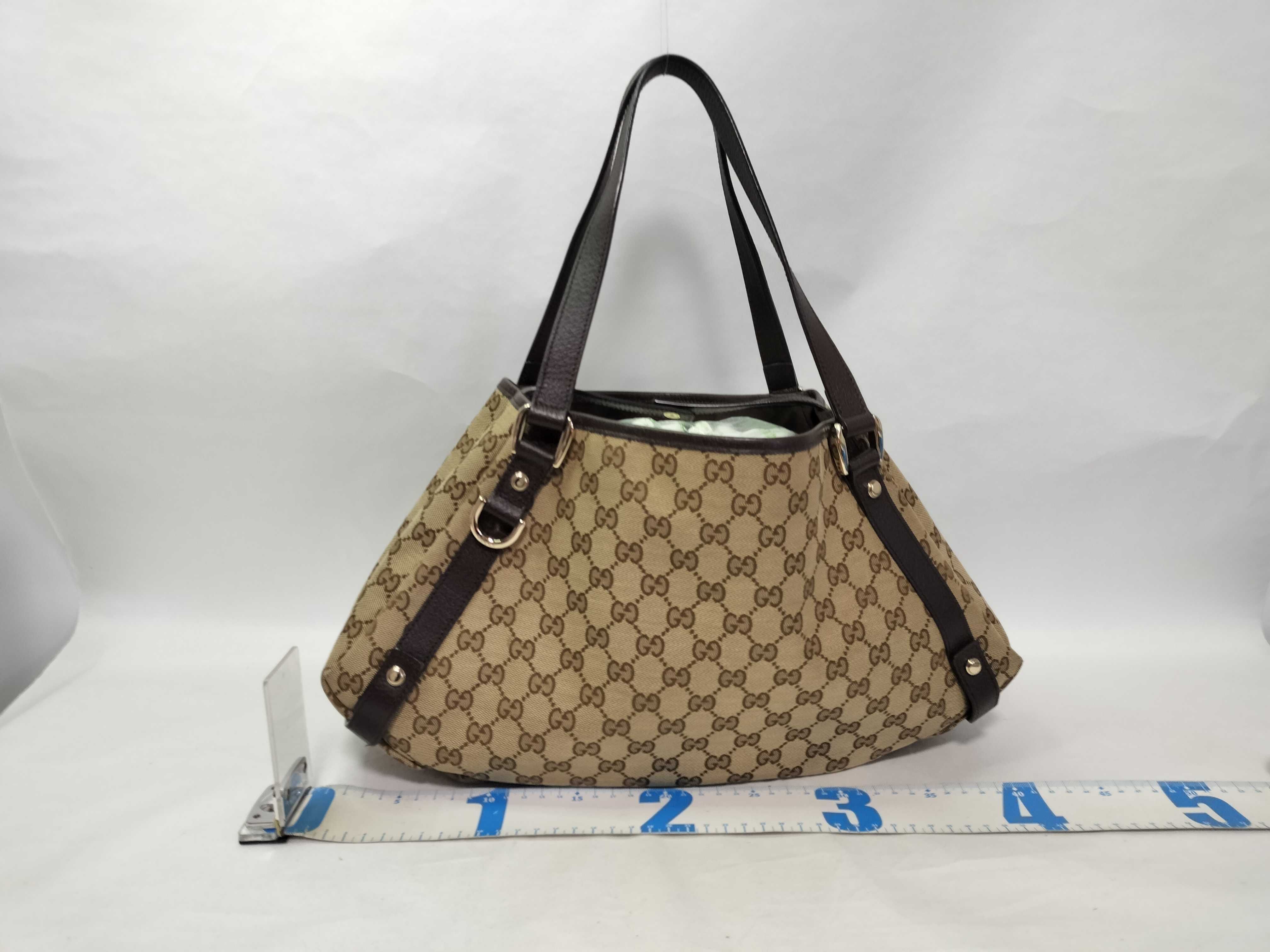 GG Canvas Abbey Handbag (Brown) — view 2