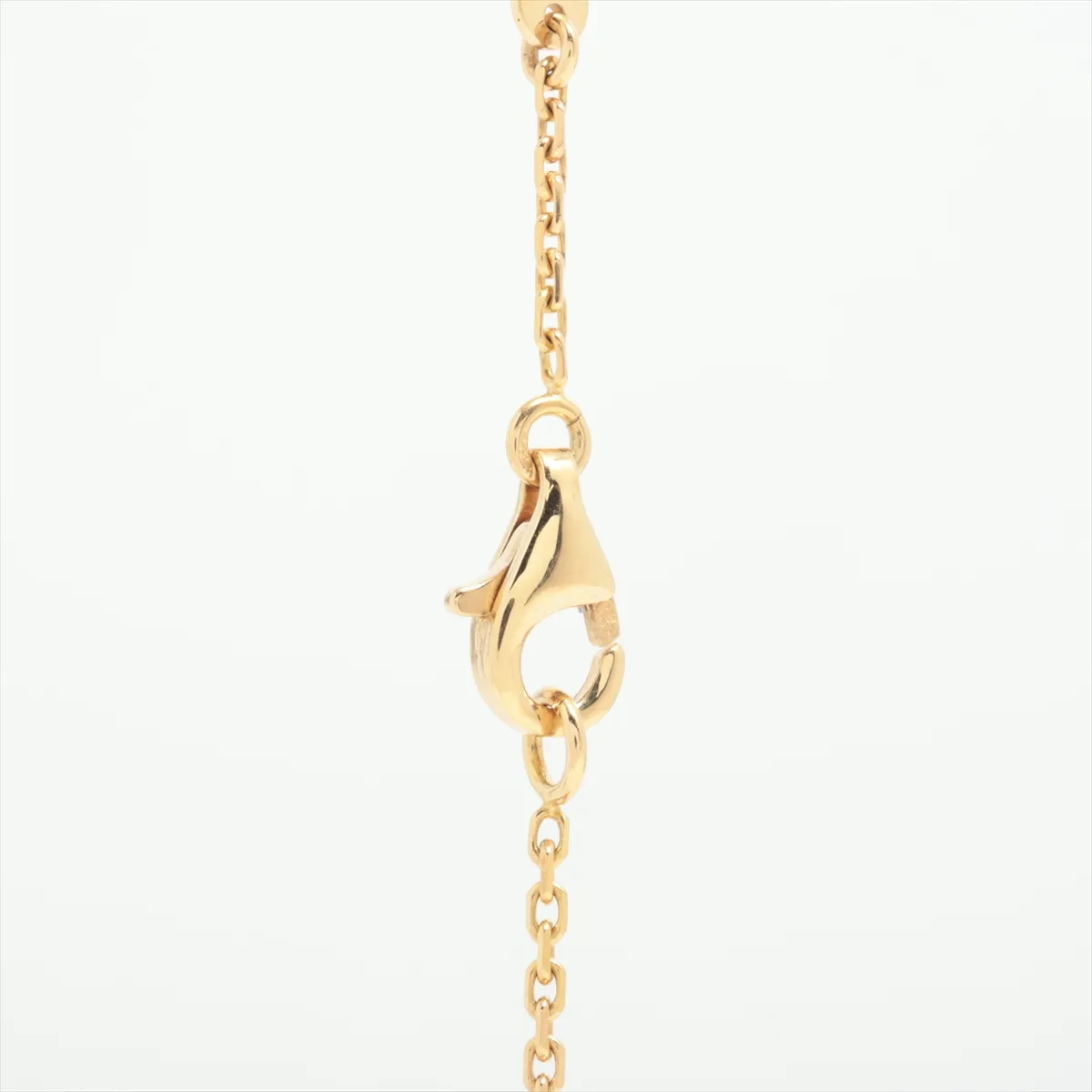 Vintage Alhambra Carnelian Necklace, 750 (Yellow Gold), 5.0g, JE257520. Hallmarks are — view 3
