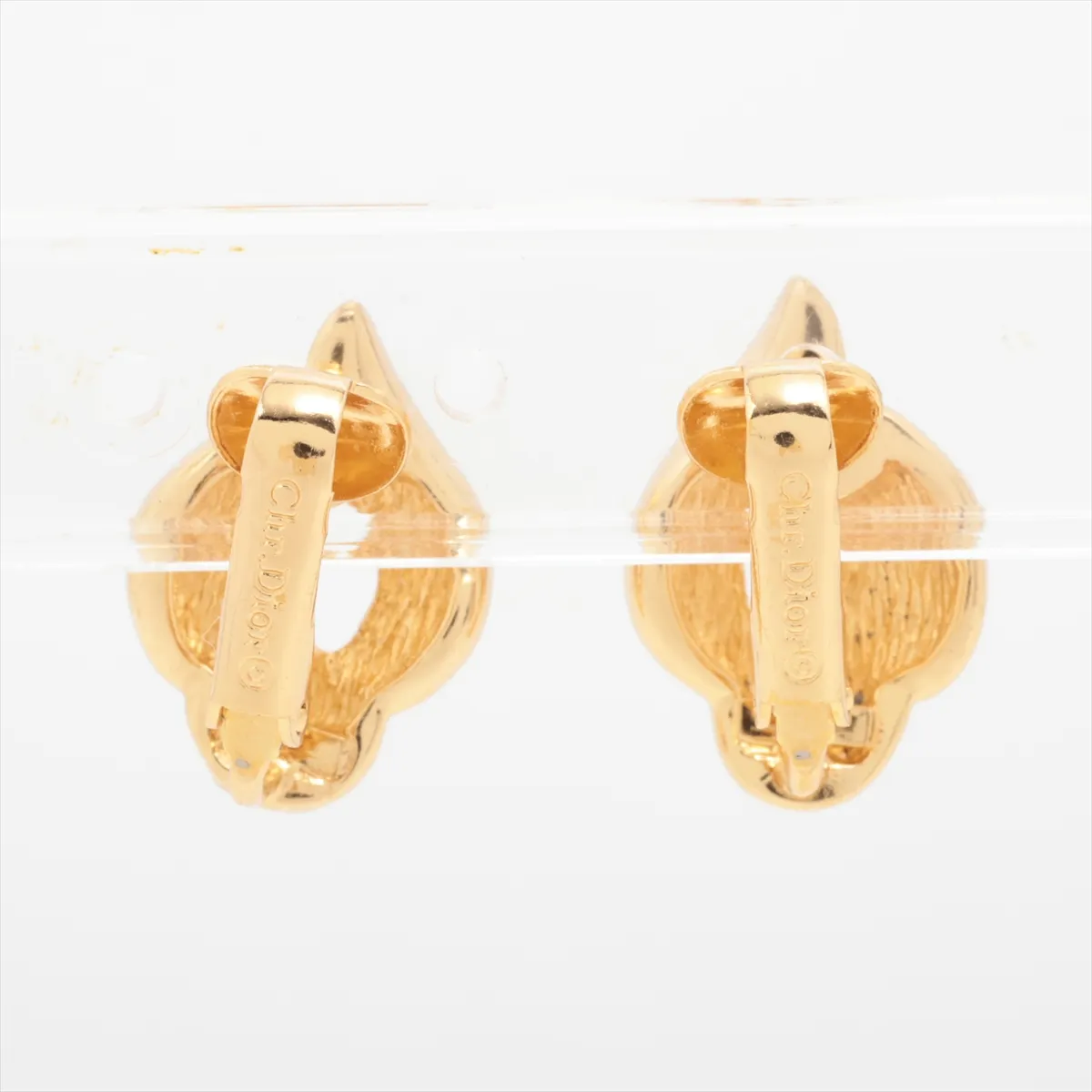 Earrings (for both ears) GP x Rhinestone Gold — view 2