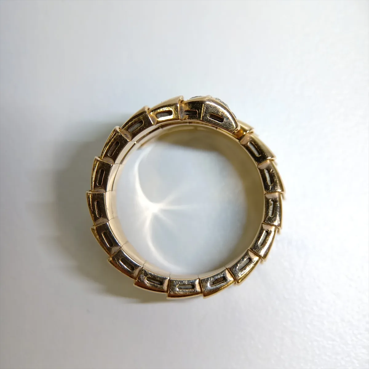 Serpenti Viper Diamond Ring, 750 (PG), 10.8g, L, 6MV3K4, — view 6