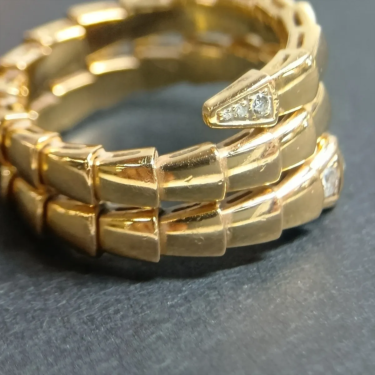 Serpenti Viper Diamond Ring, 750 (PG), 10.8g, L, 6MV3K4, — view 7