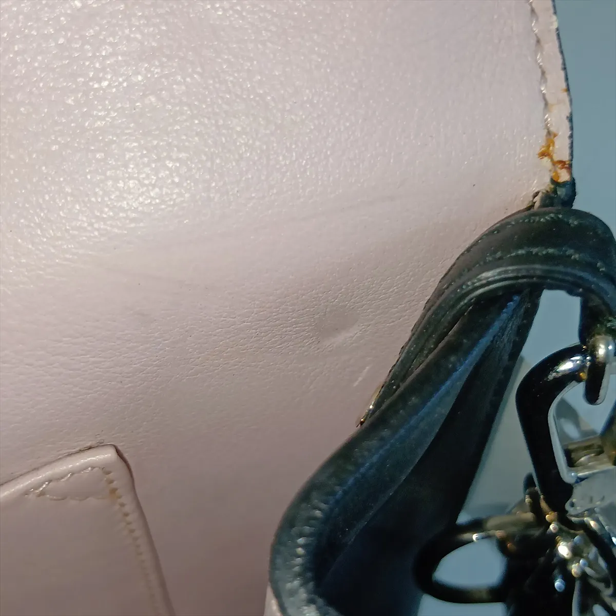 Leather Clutch Bag, Black — view 12