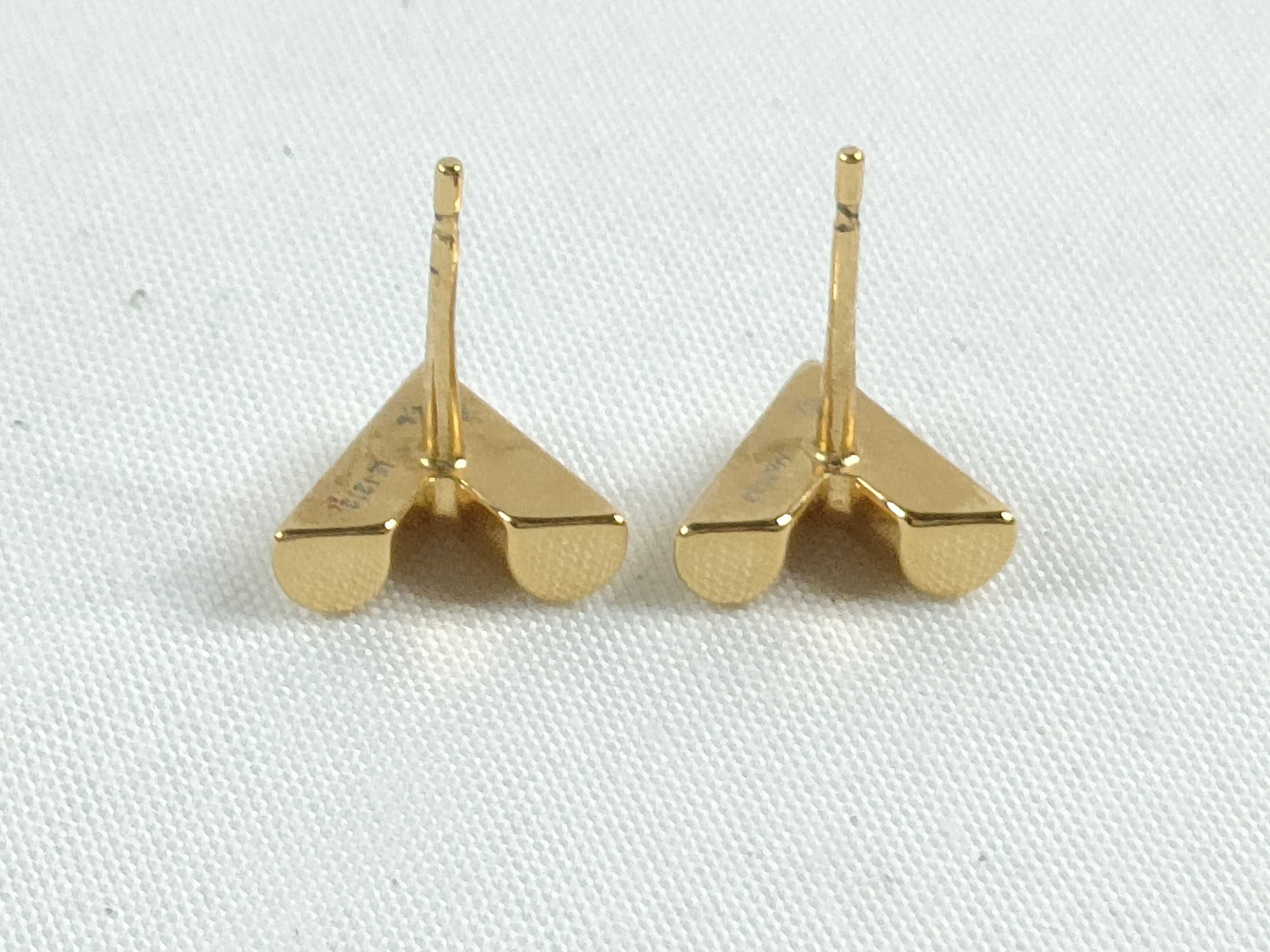 M68153 Brass Earrings - Essential V Earrings — view 6