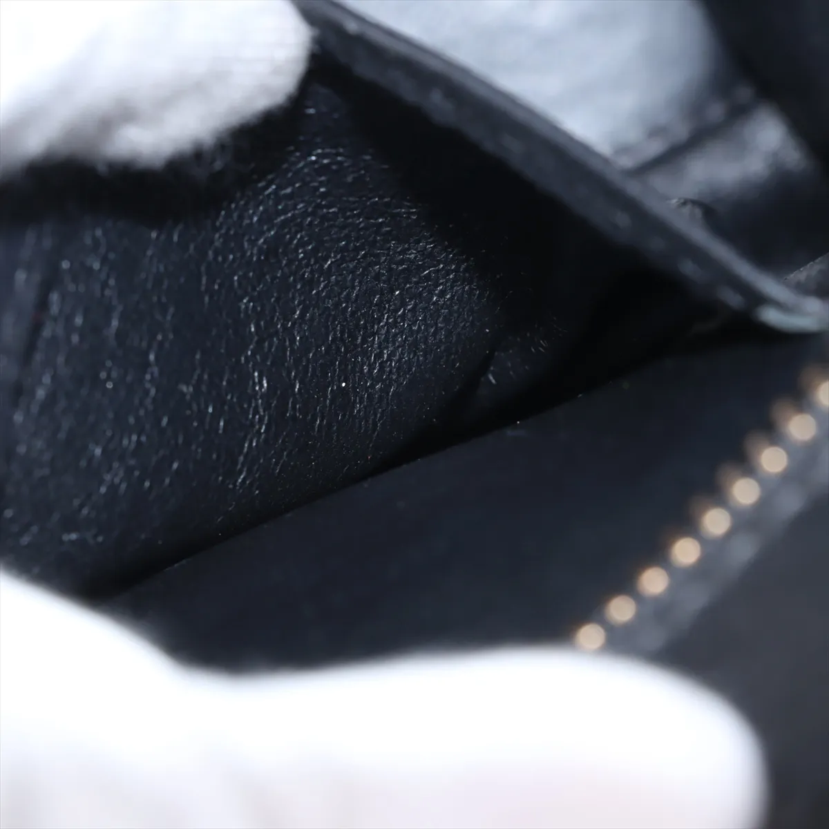 Luggage Micro Shopper Leather Handbag Black — view 8