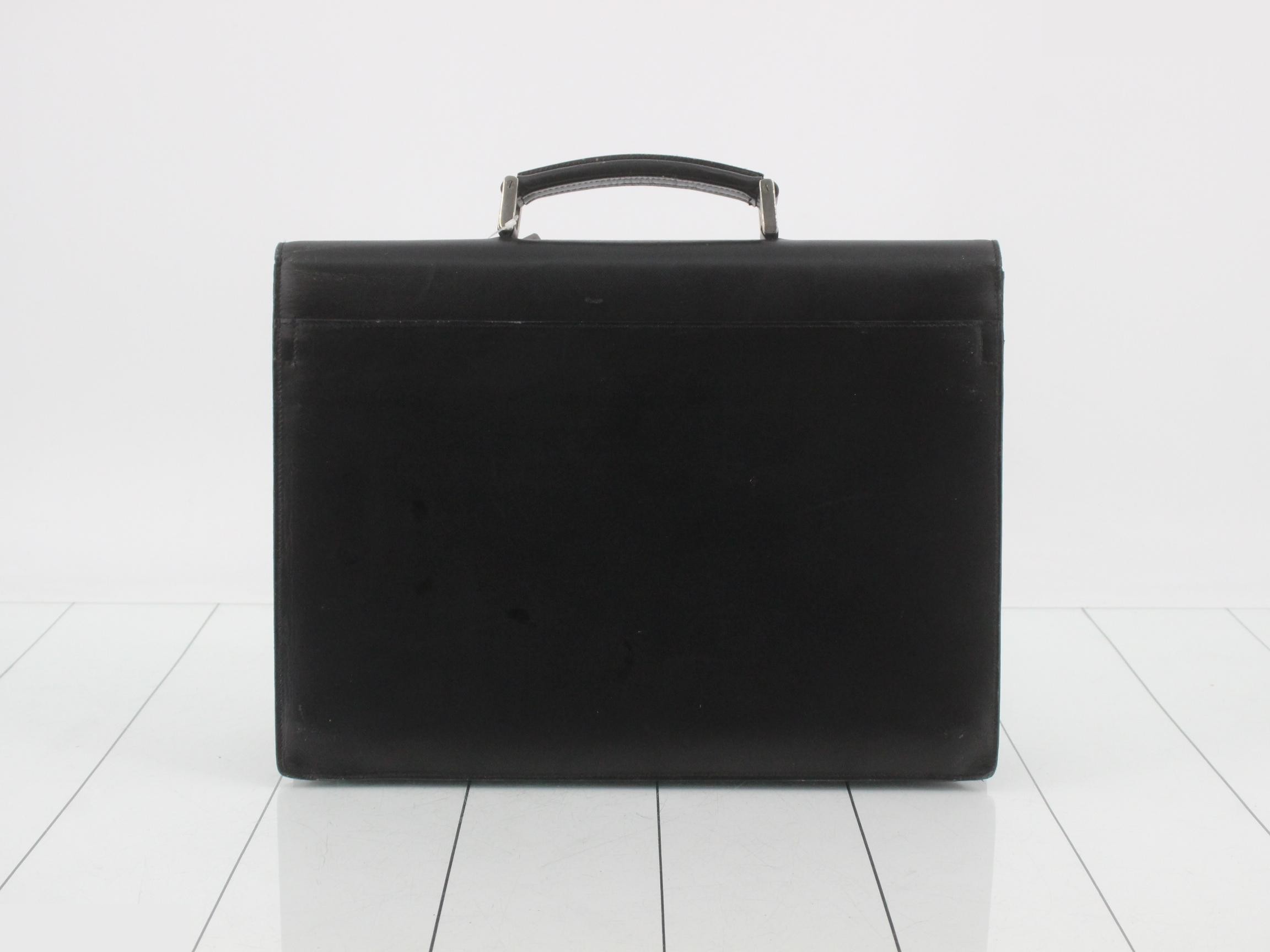Handbag, Business Bag, Leather, Black — view 2