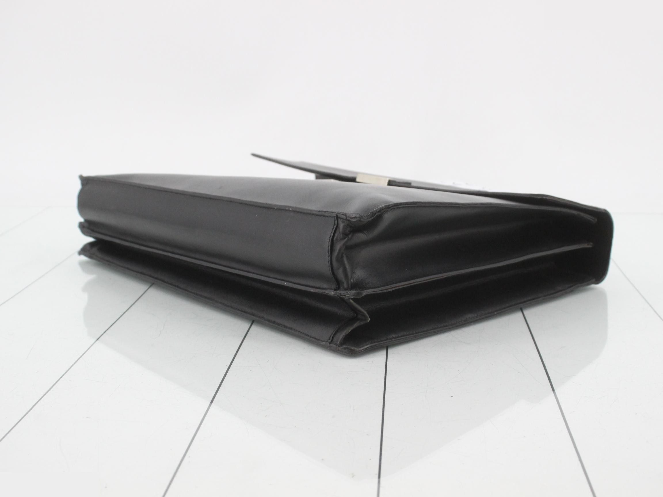 Handbag, Business Bag, Leather, Black — view 6