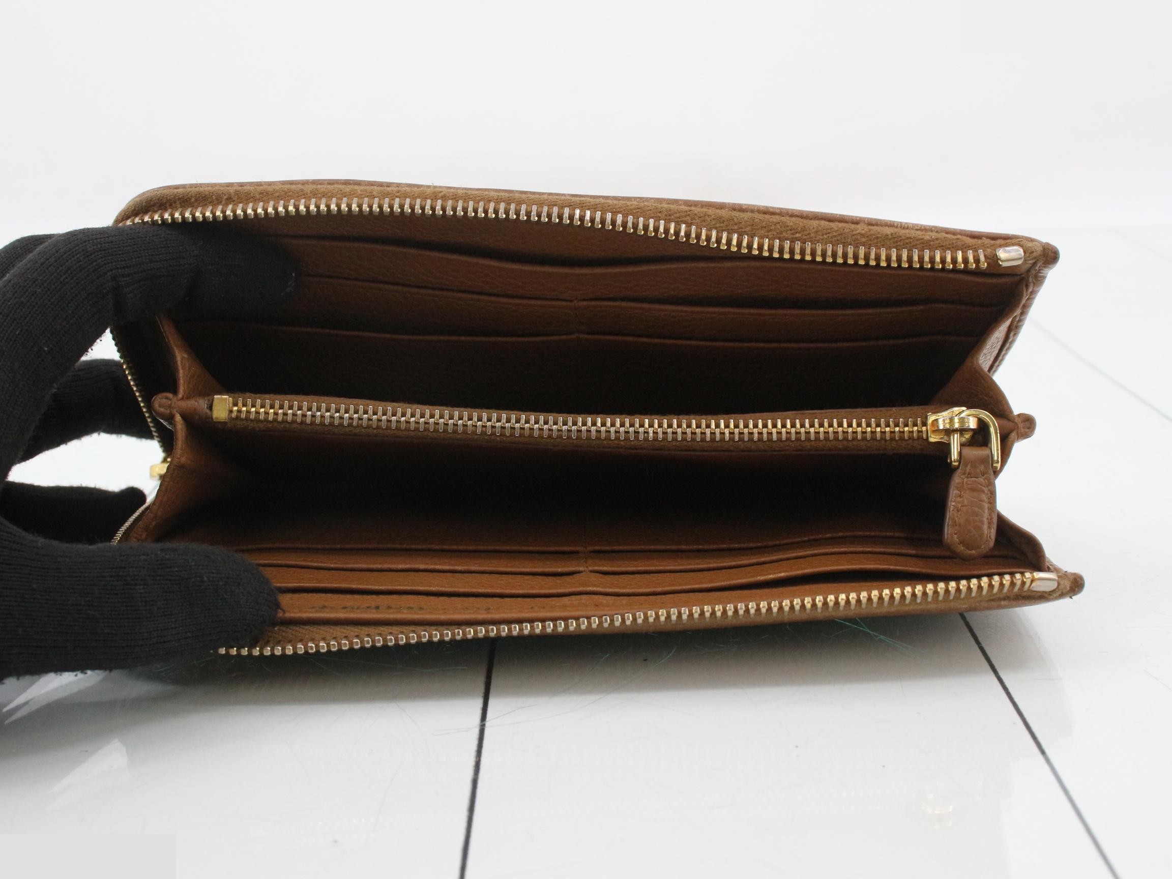 L-shaped long wallet, brown — view 4