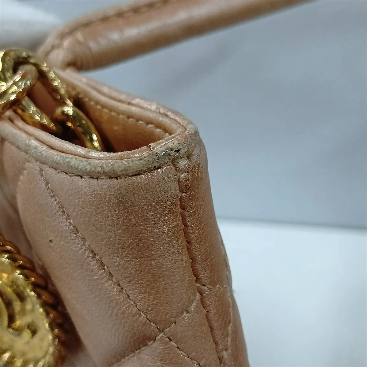 Reissue Lambskin Tote Bag, Beige, Gold Hardware, 7493486, Series 7 — view 13