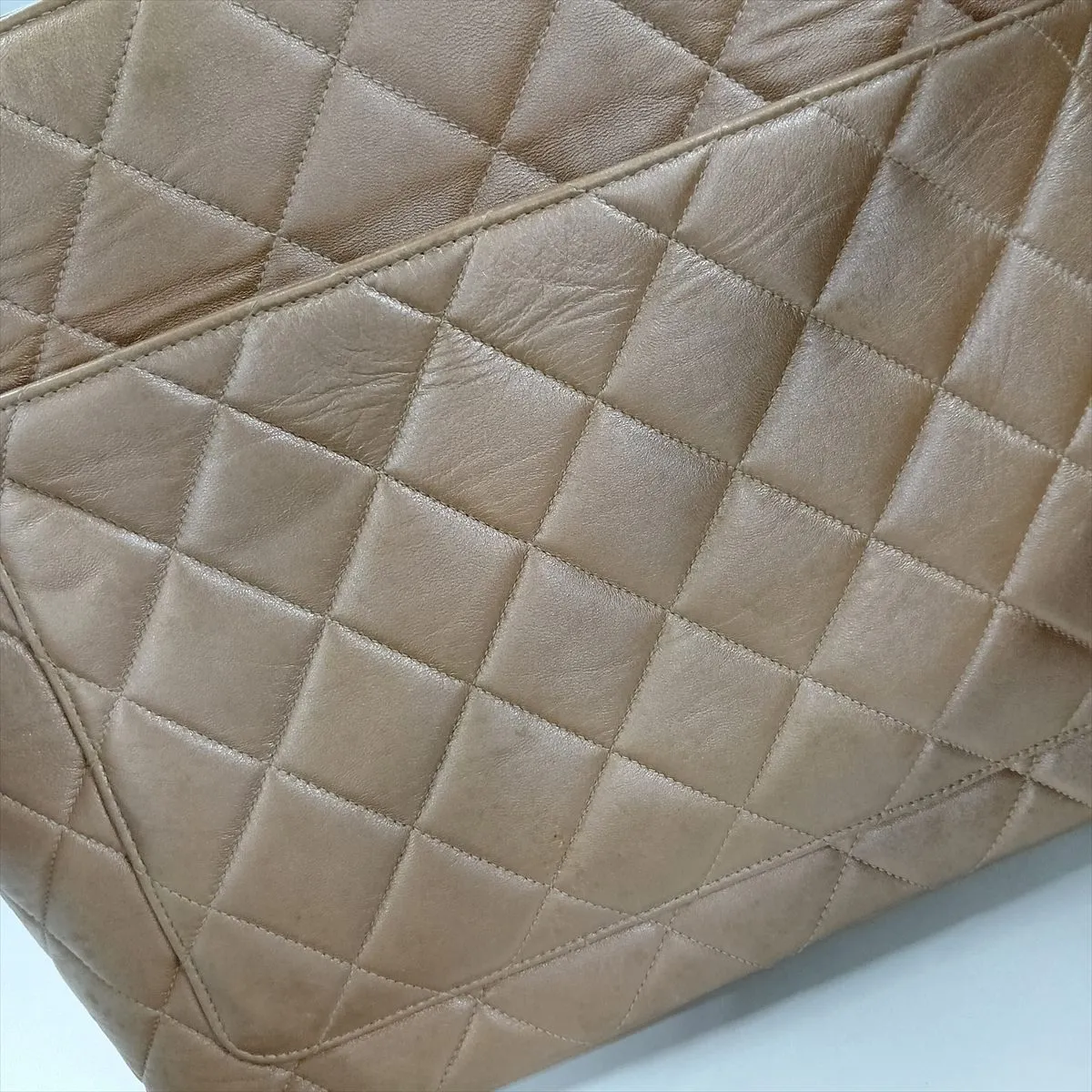 Reissue Lambskin Tote Bag, Beige, Gold Hardware, 7493486, Series 7 — view 15