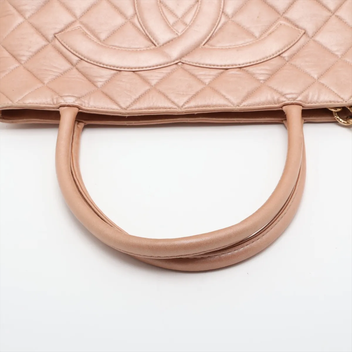 Reissue Lambskin Tote Bag, Beige, Gold Hardware, 7493486, Series 7 — view 5