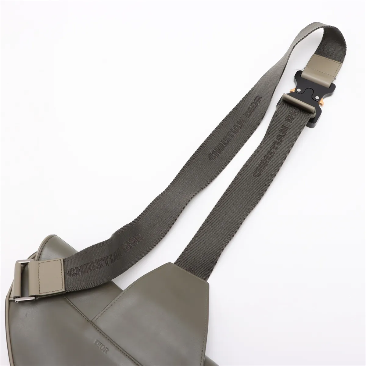 Saddle Leather Body Bag Khaki — view 5
