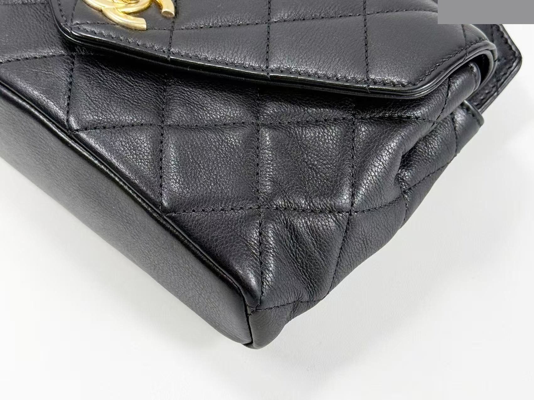 Black Runway Matelassé 3-way Shoulder Bag, W19 (approx.), Serial No. 27 — view 6