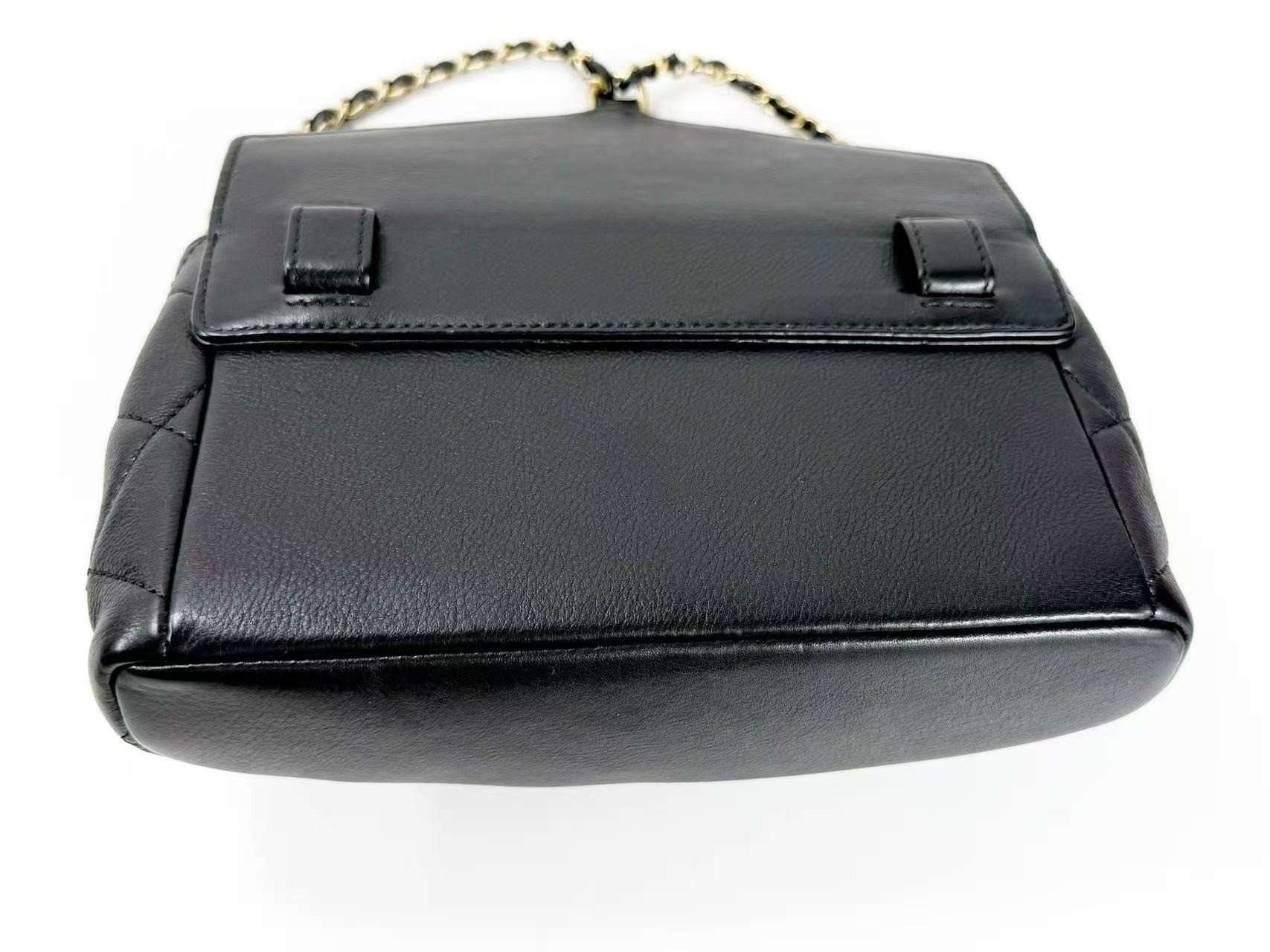 Black Runway Matelassé 3-way Shoulder Bag, W19 (approx.), Serial No. 27 — view 8