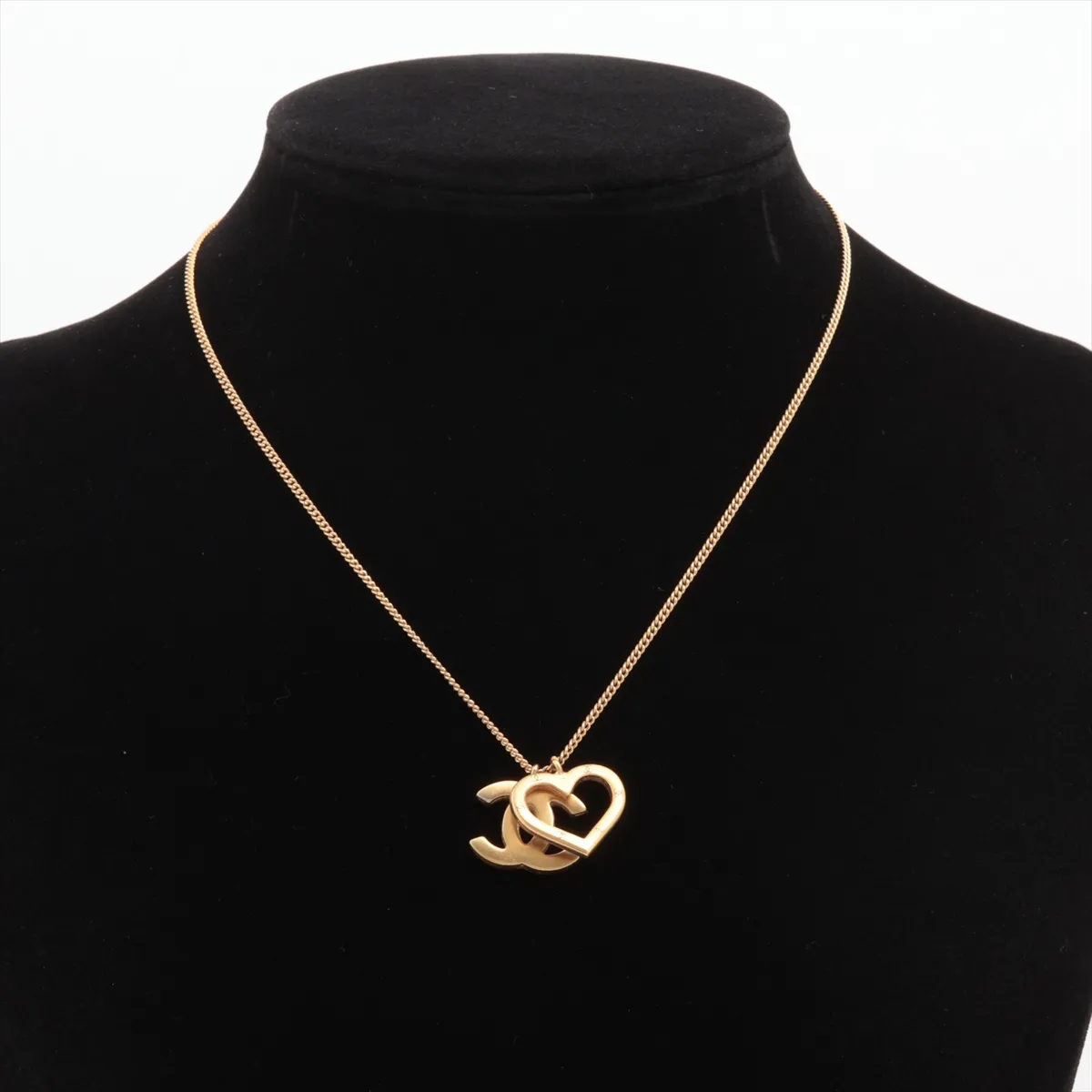 Coco Mark Heart Necklace 04P, GP Gold, with — view 5